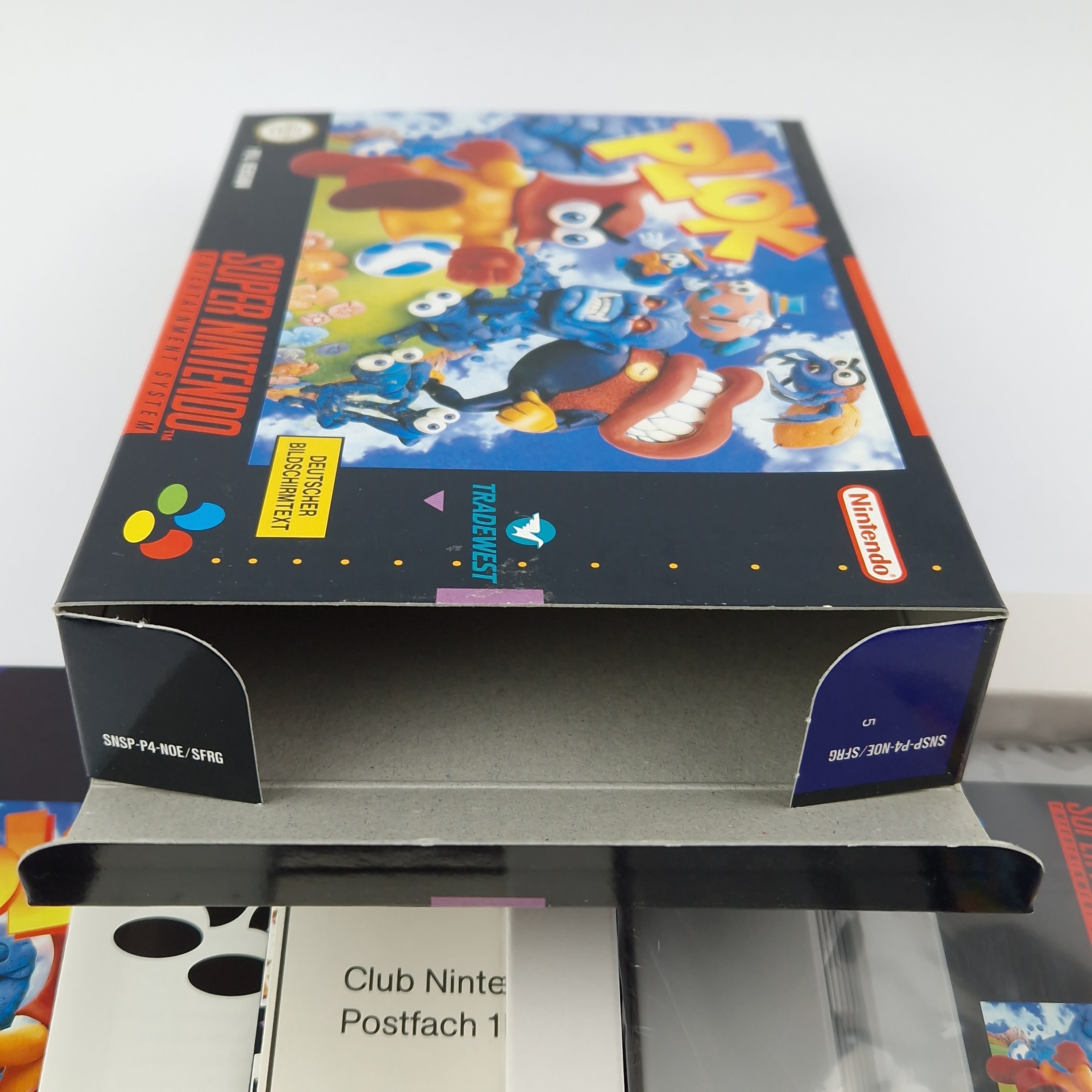 Super Nintendo Spiel – Plok OVP Anleitung PAL CIB SNES