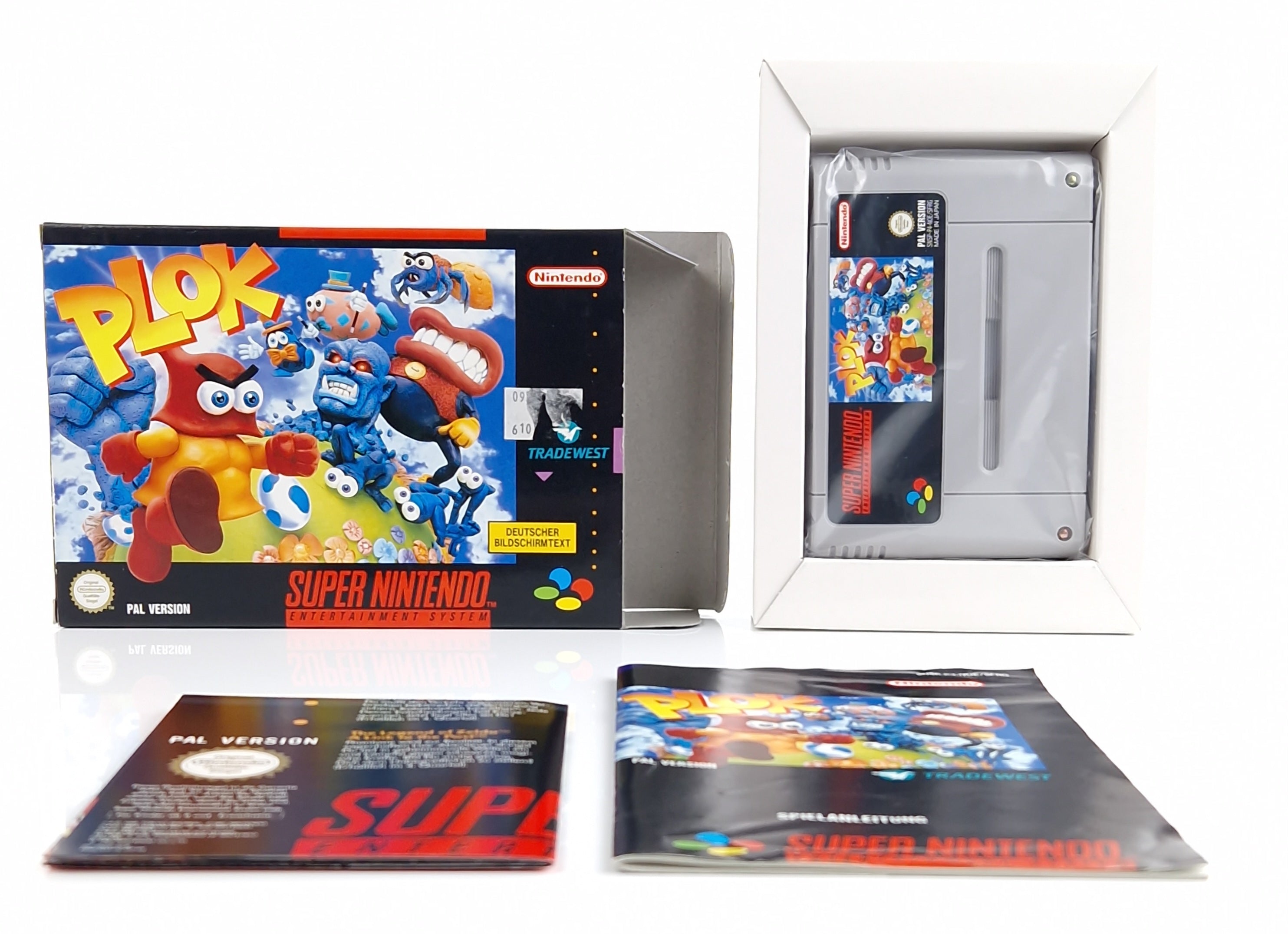 Super Nintendo Spiel – Plok Modul Anleitung OVP PAL NOE