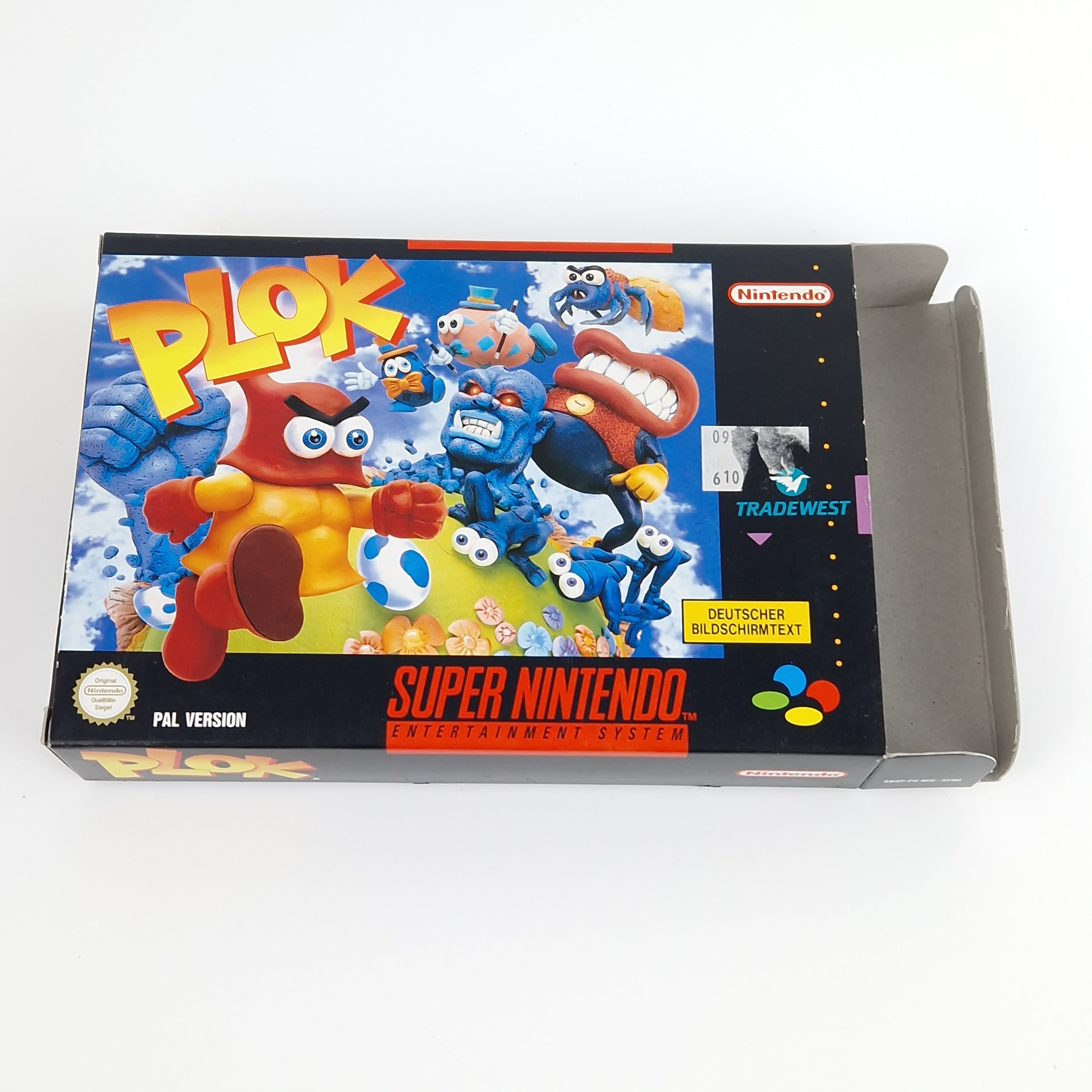 Super Nintendo Spiel – Plok Modul Anleitung OVP PAL NOE