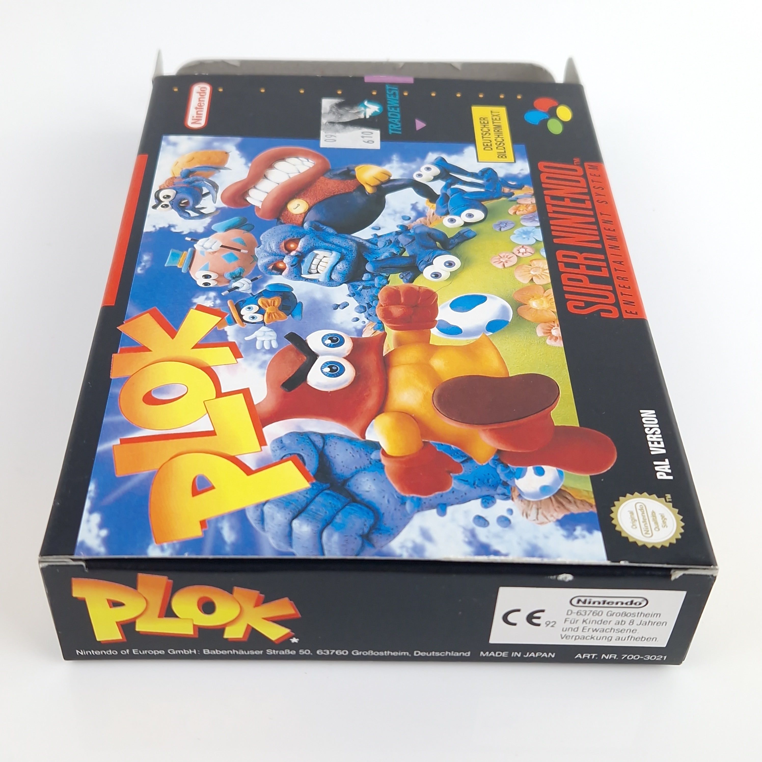 Super Nintendo Spiel – Plok Modul Anleitung OVP PAL NOE