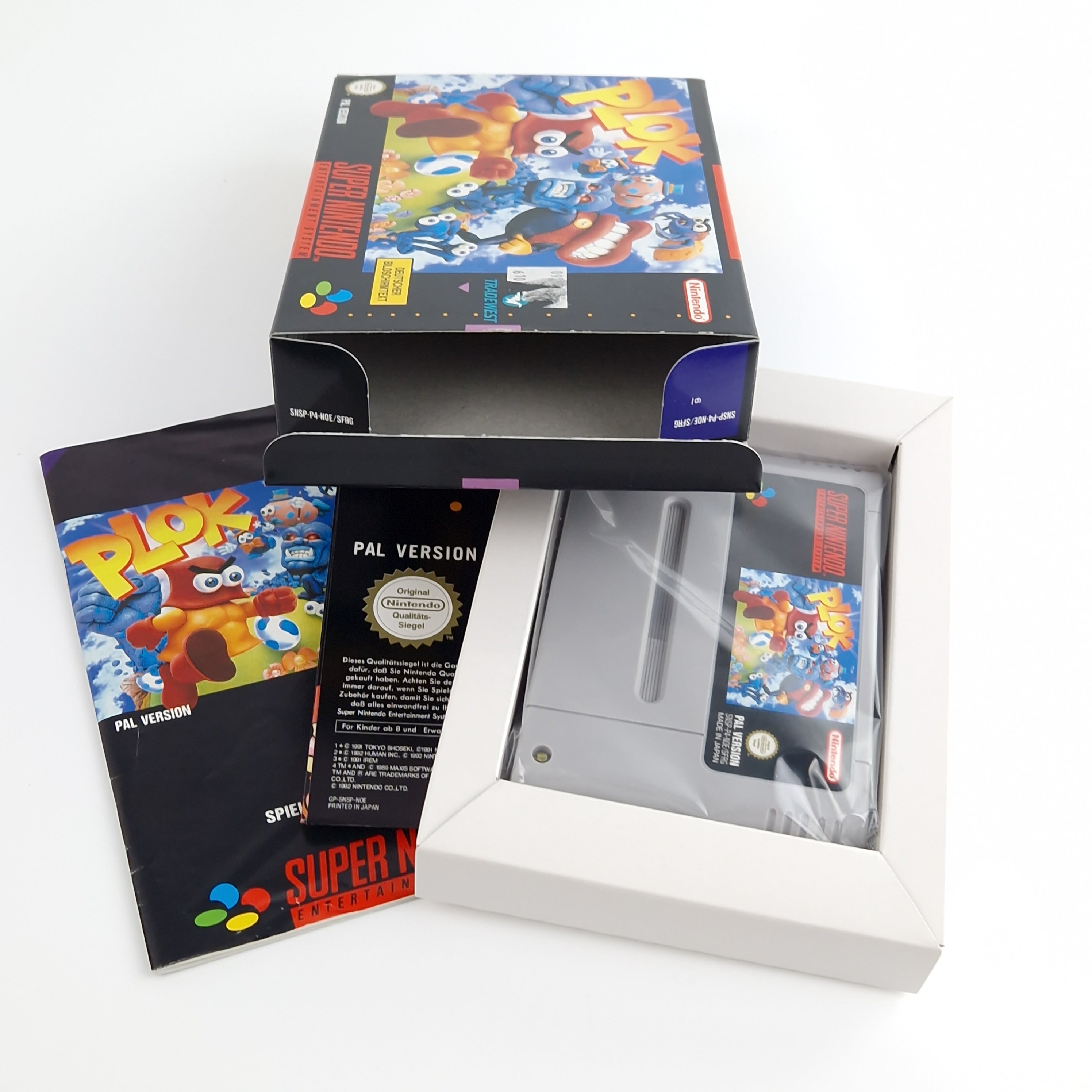 Super Nintendo Spiel – Plok Modul Anleitung OVP PAL NOE