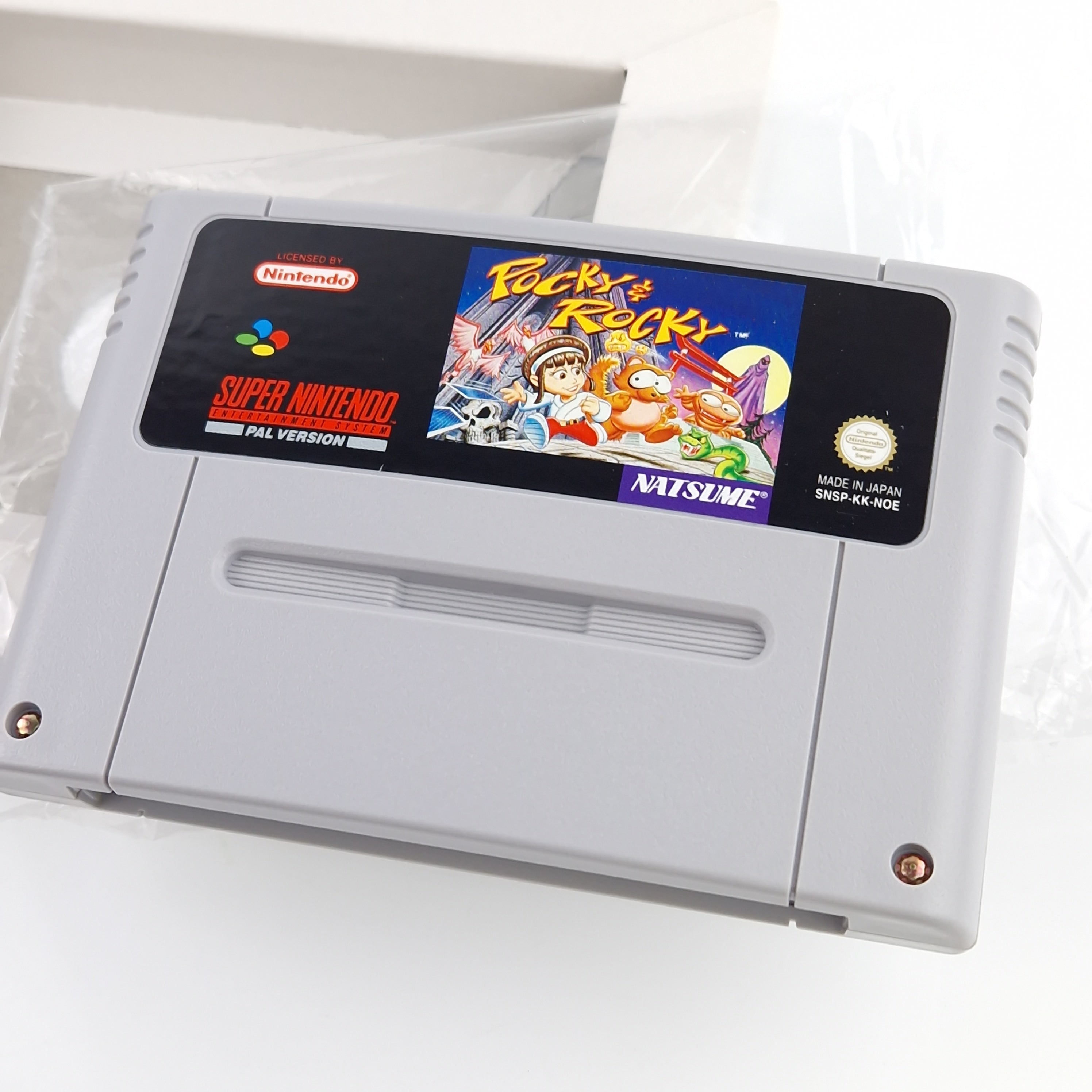 Super Nintendo Spiel – Pocky & Rocky SNES OVP PAL CIB