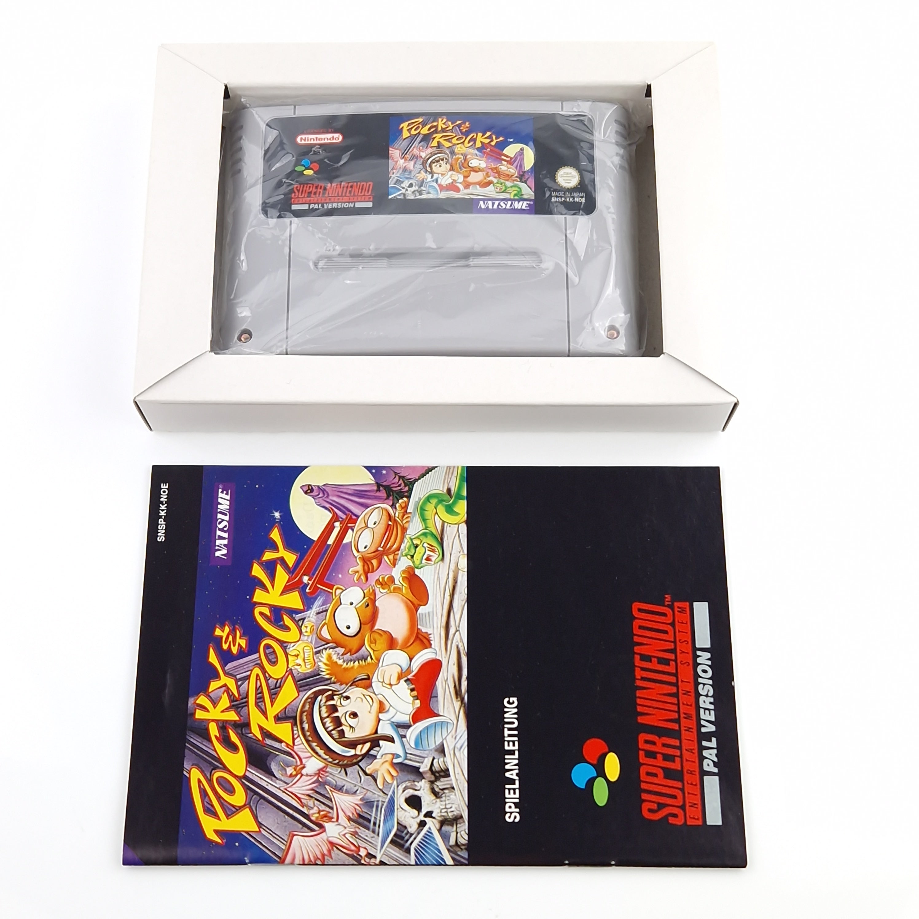Super Nintendo Spiel – Pocky & Rocky SNES OVP PAL CIB