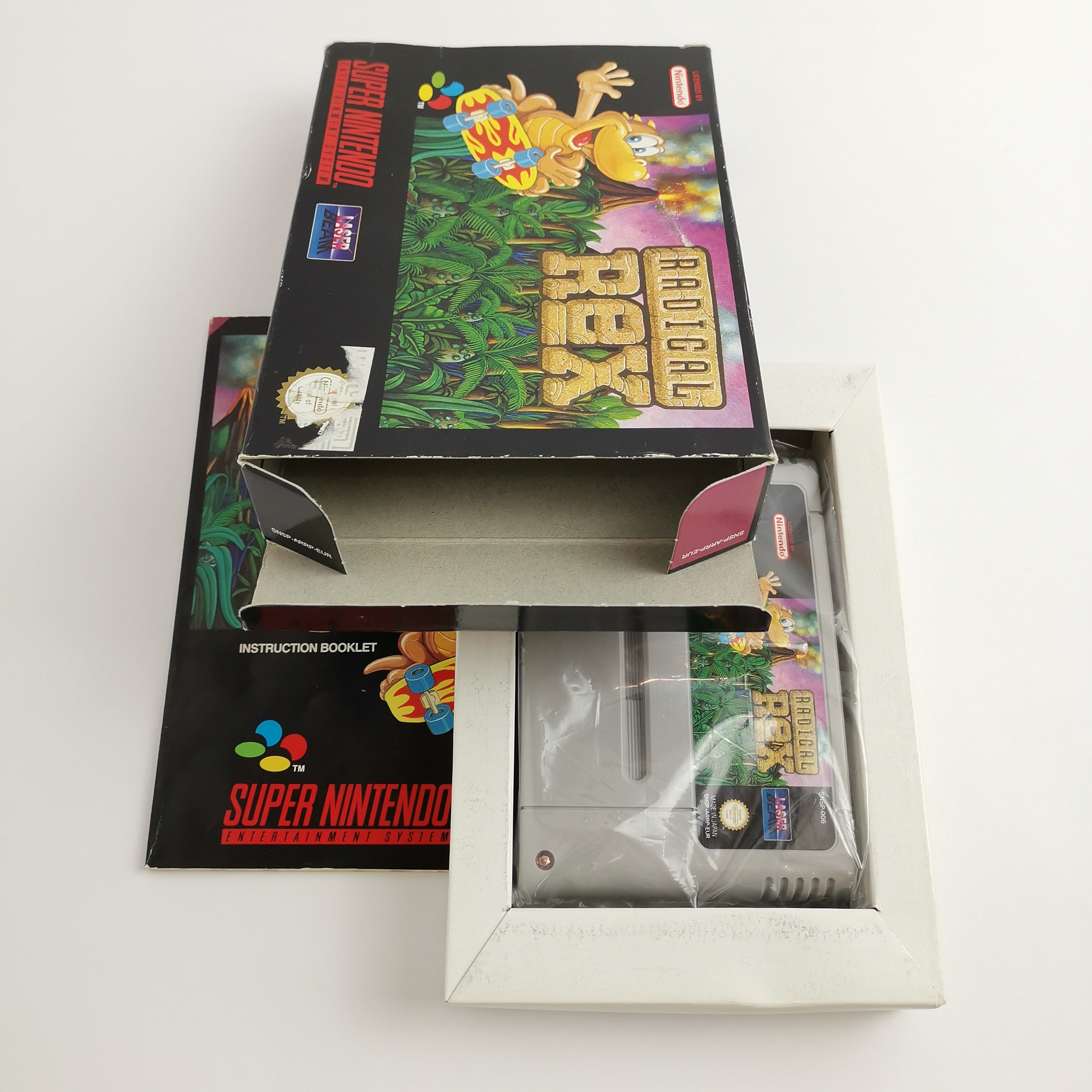 Super Nintendo Spiel – Radical Rex OVP PAL EUR CIB