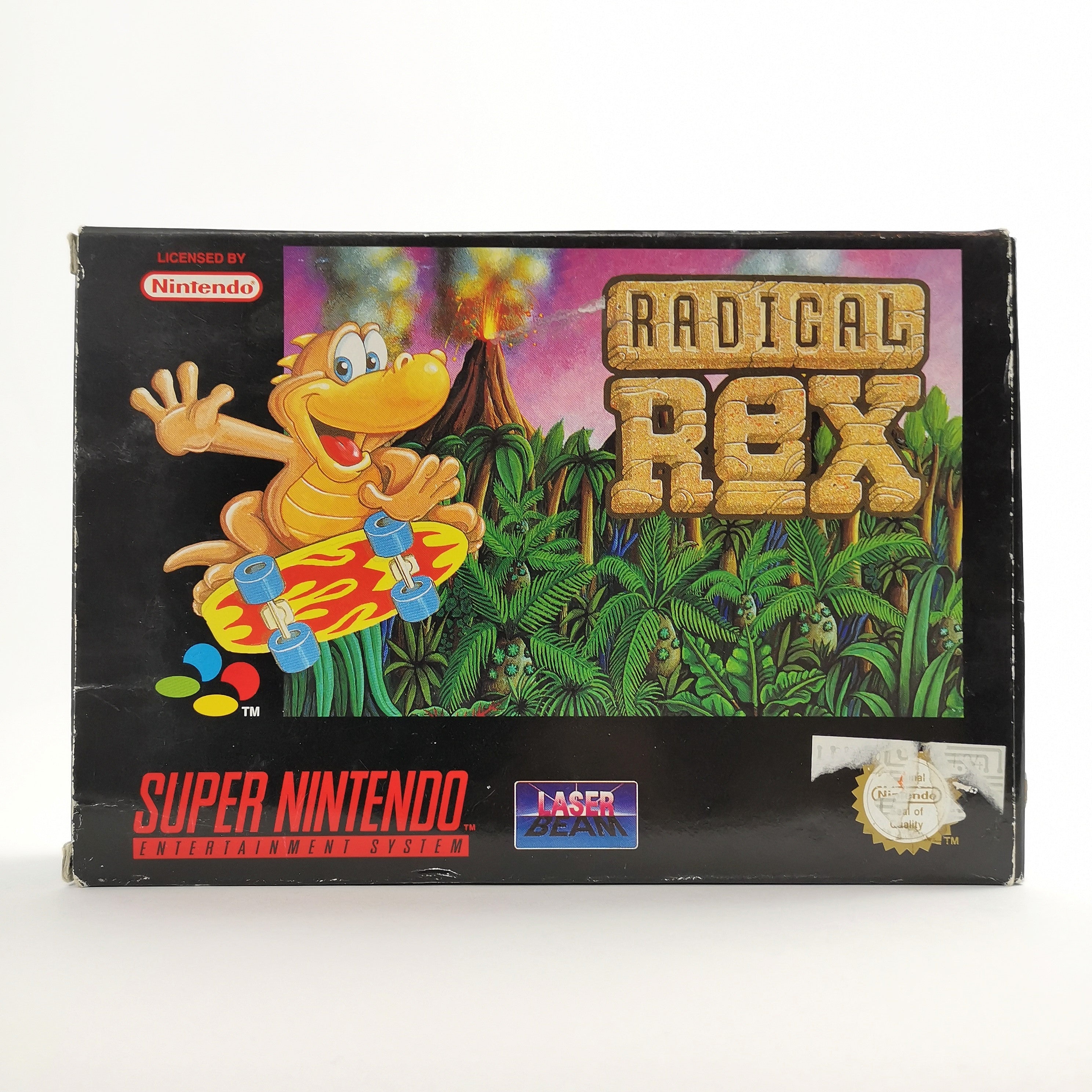 Super Nintendo Spiel – Radical Rex OVP PAL EUR CIB