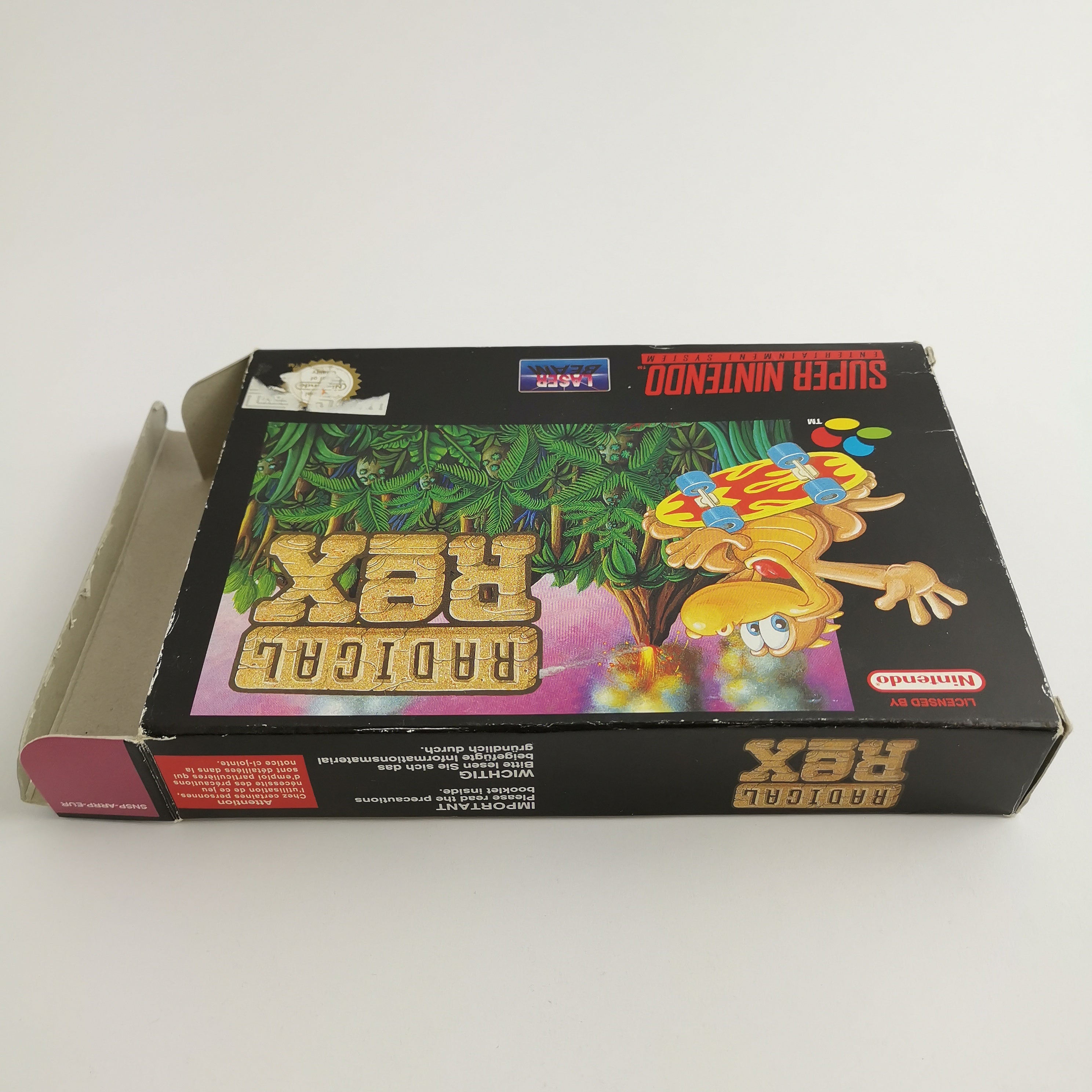 Super Nintendo Spiel – Radical Rex OVP PAL EUR CIB