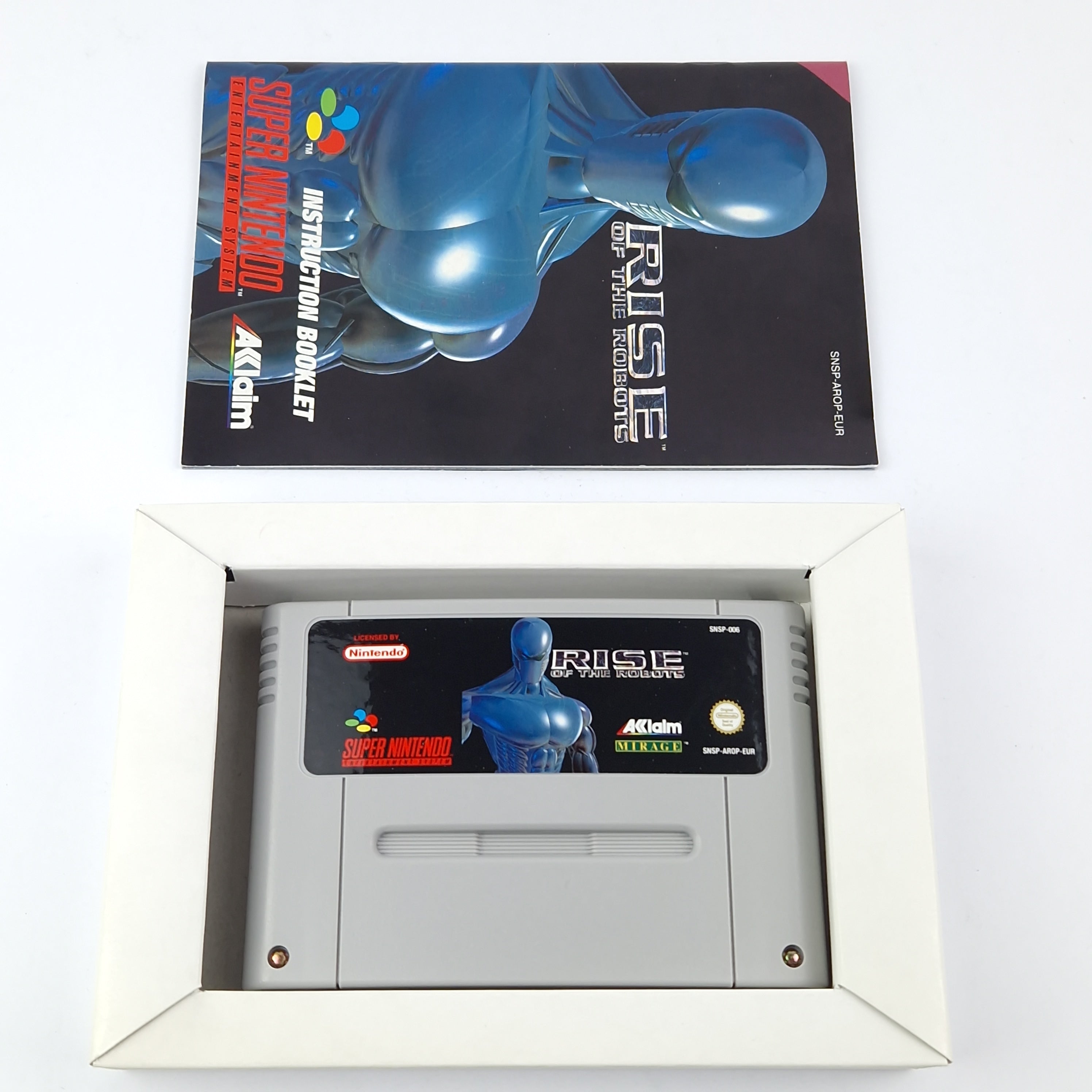 Super Nintendo Spiel – Rise of the Robots OVP SNES PAL