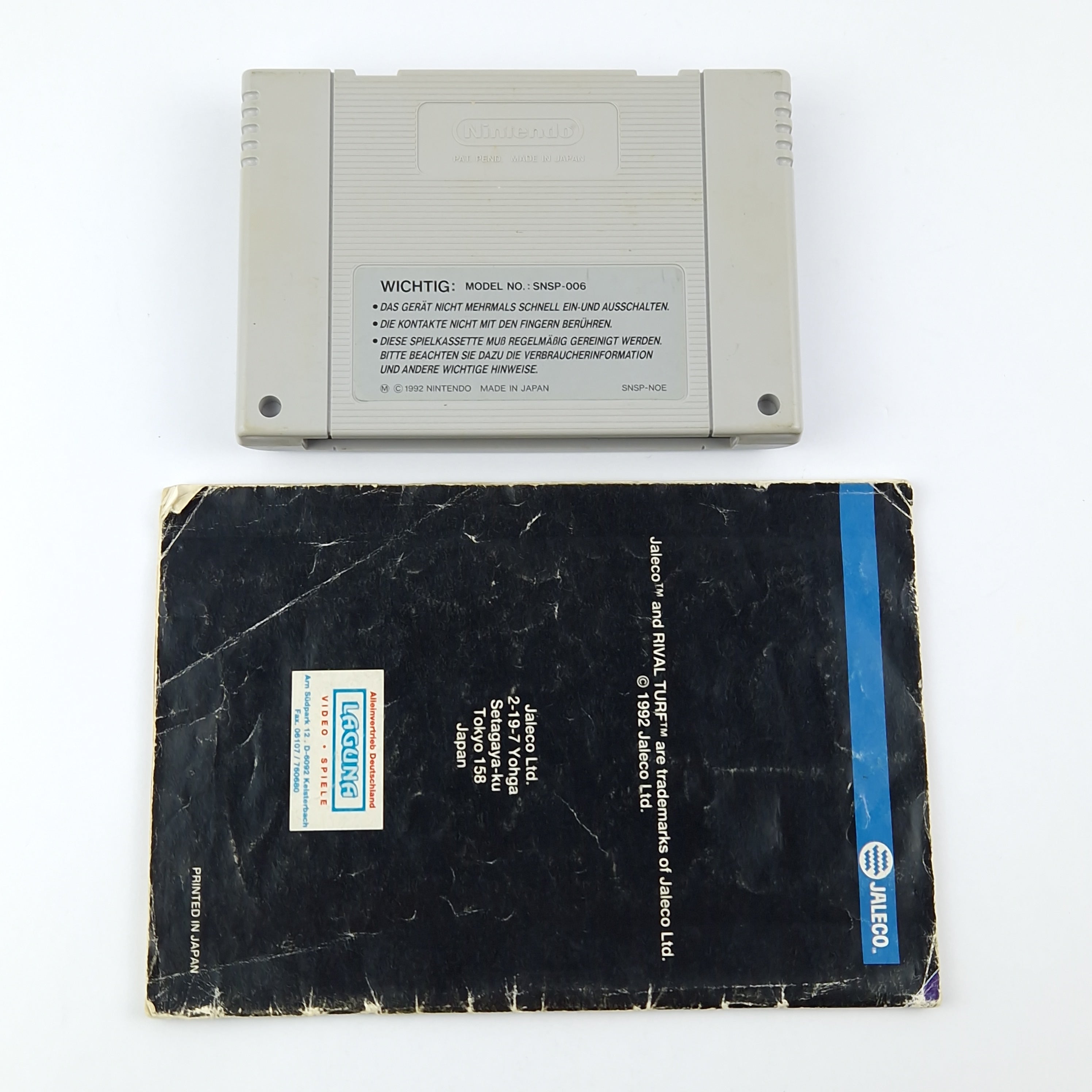 Super Nintendo Spiel – Rival Turf Modul mit Anleitung SNES