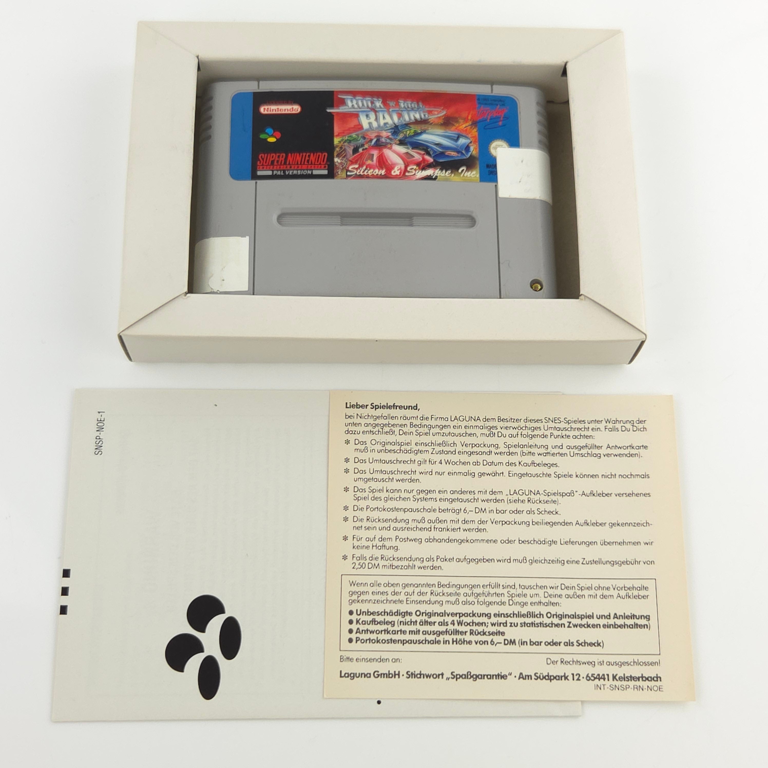 Super Nintendo Spiel – Rock n Roll Racing SNES OVP PAL