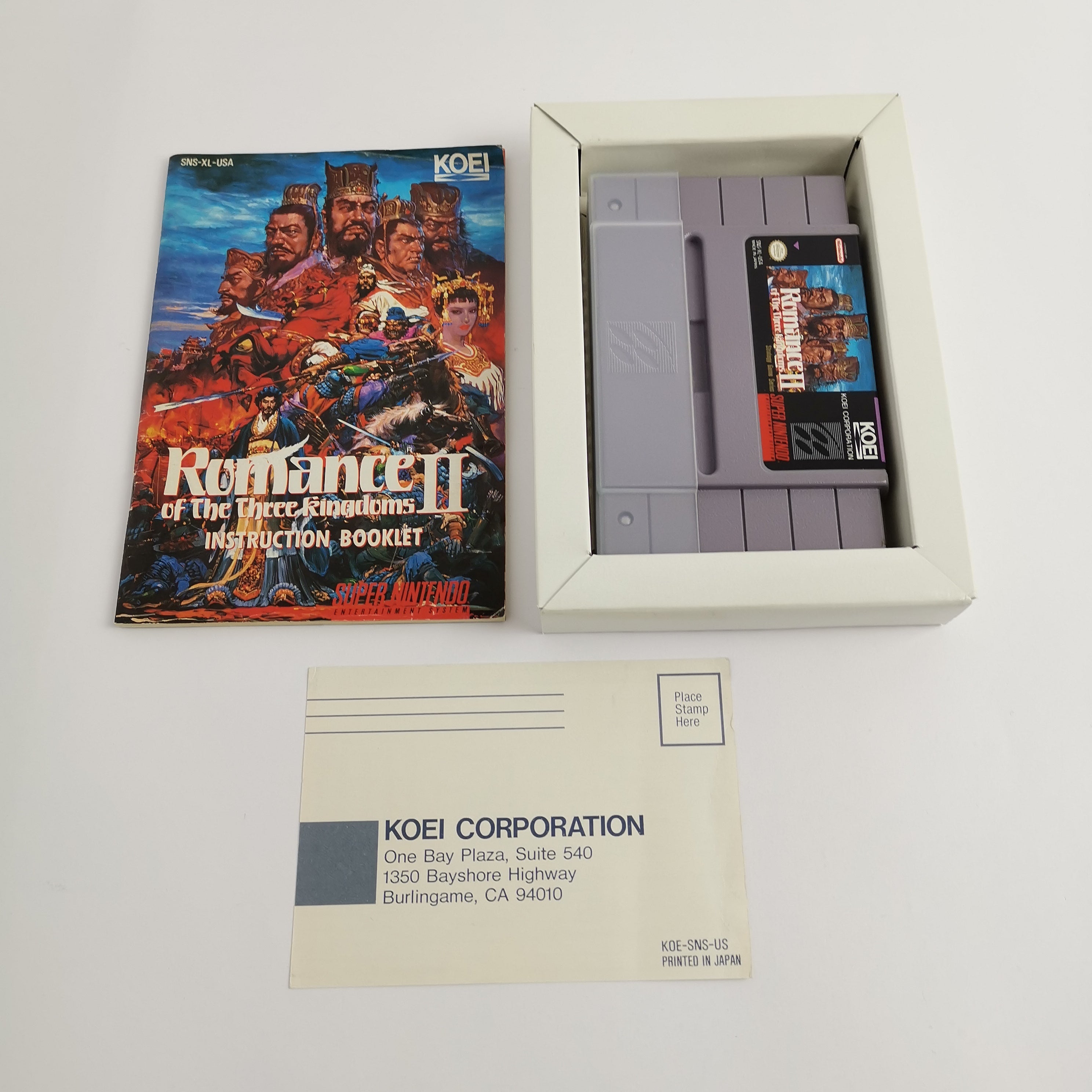 Super Nintendo Spiel – Romance of the Three Kingdoms II OVP