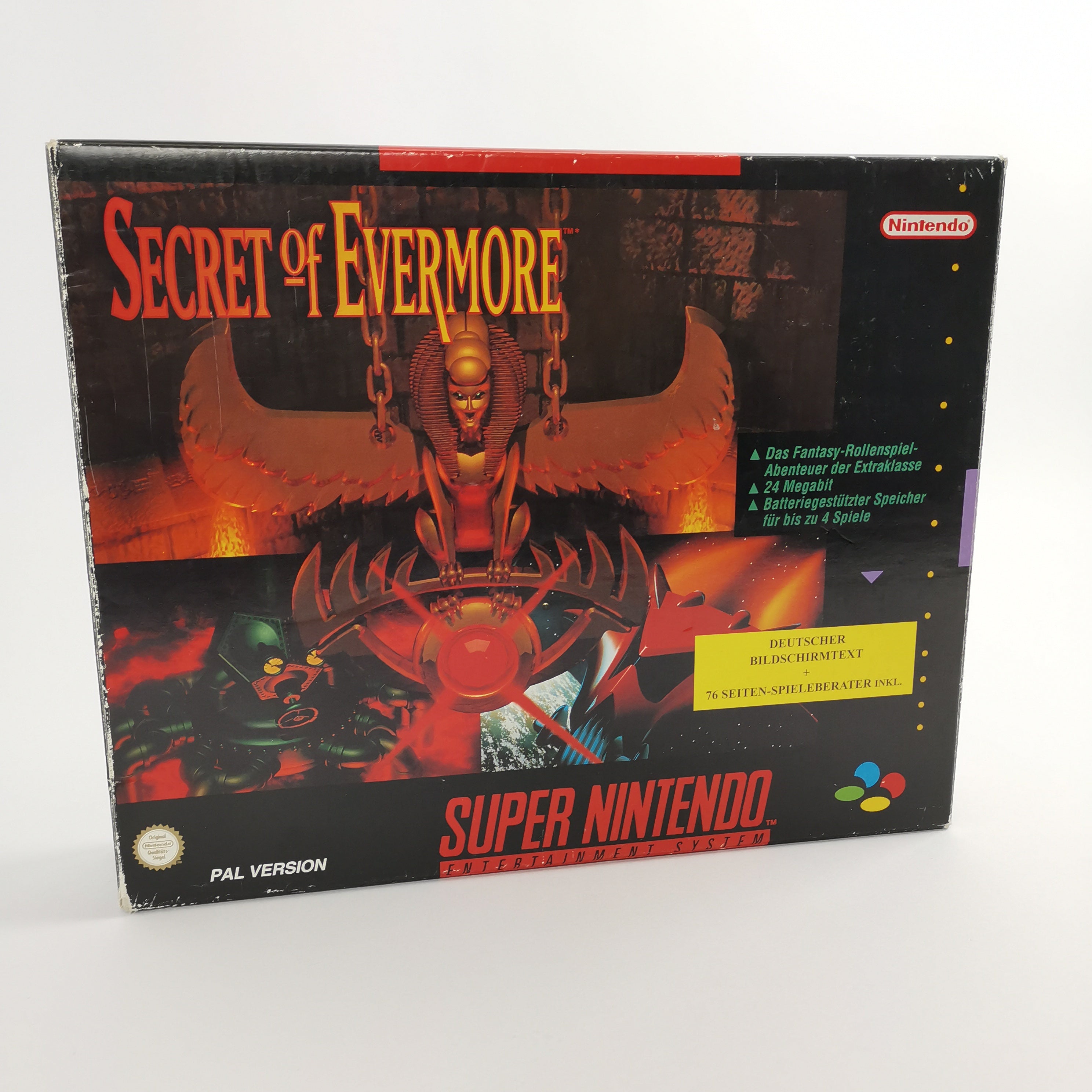 Super Nintendo Spiel – Secret of Evermore Big Box OVP PAL