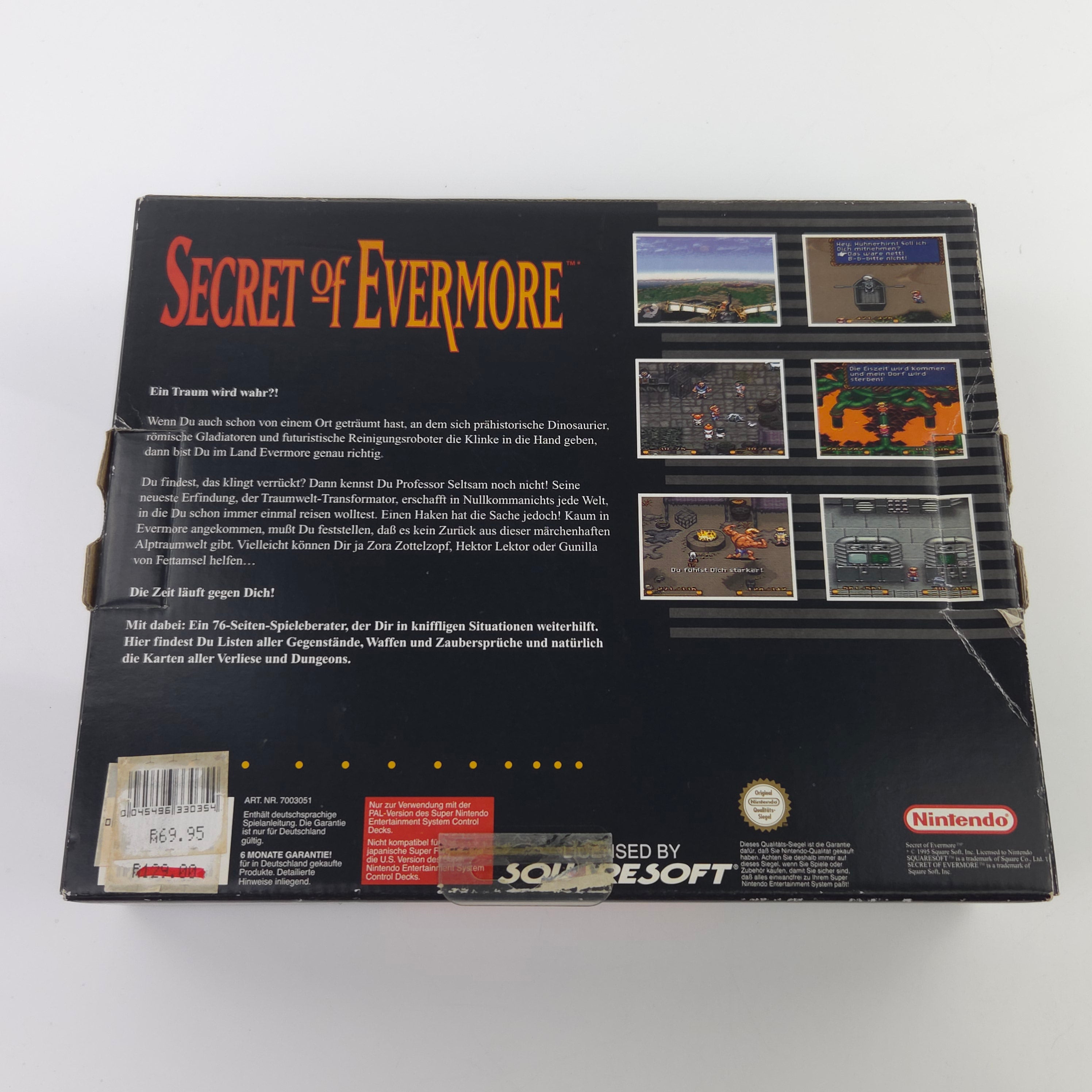 Super Nintendo Spiel – Secret of Evermore (SNES OVP)