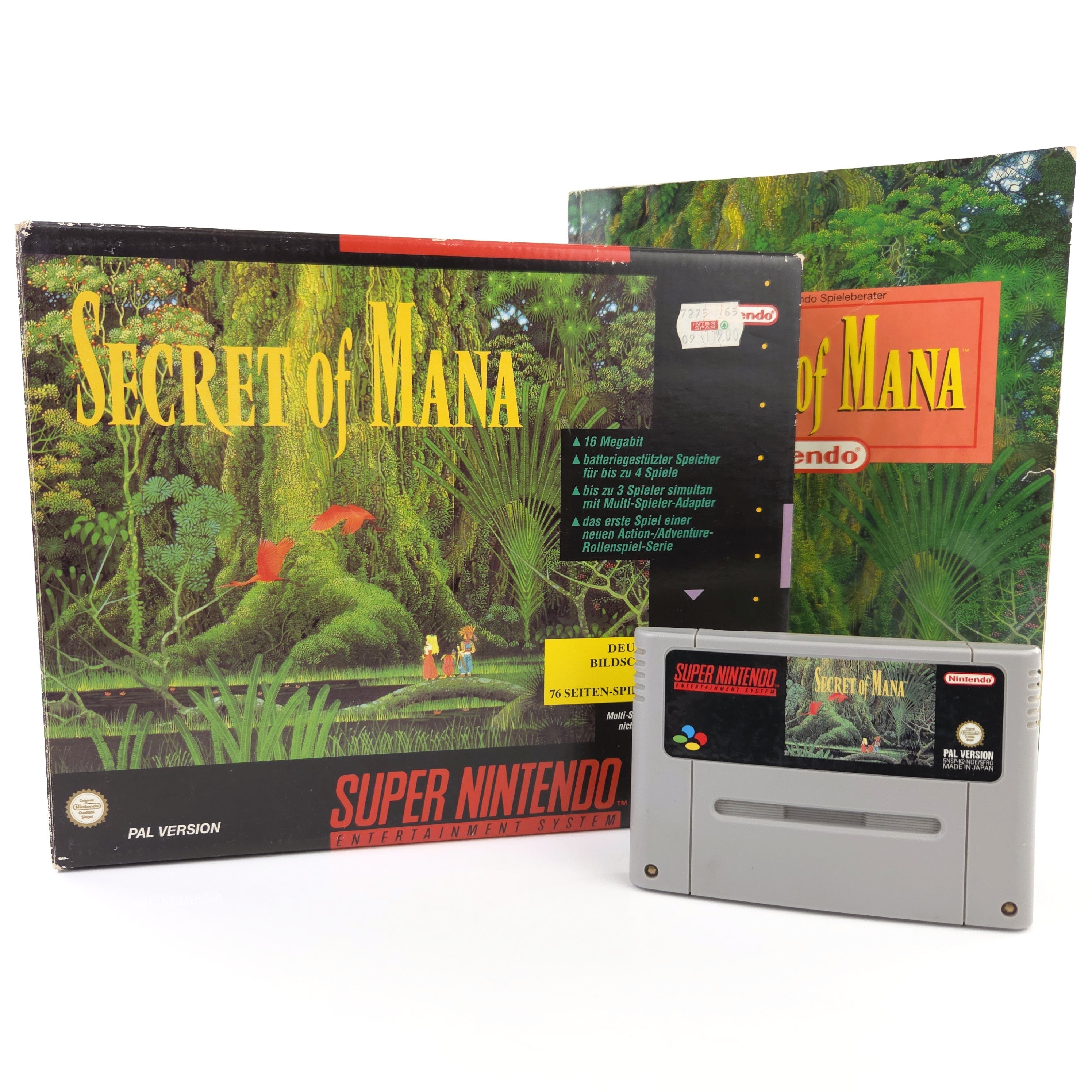 Super Nintendo Spiel – Secret of Mana Big Box OVP PAL