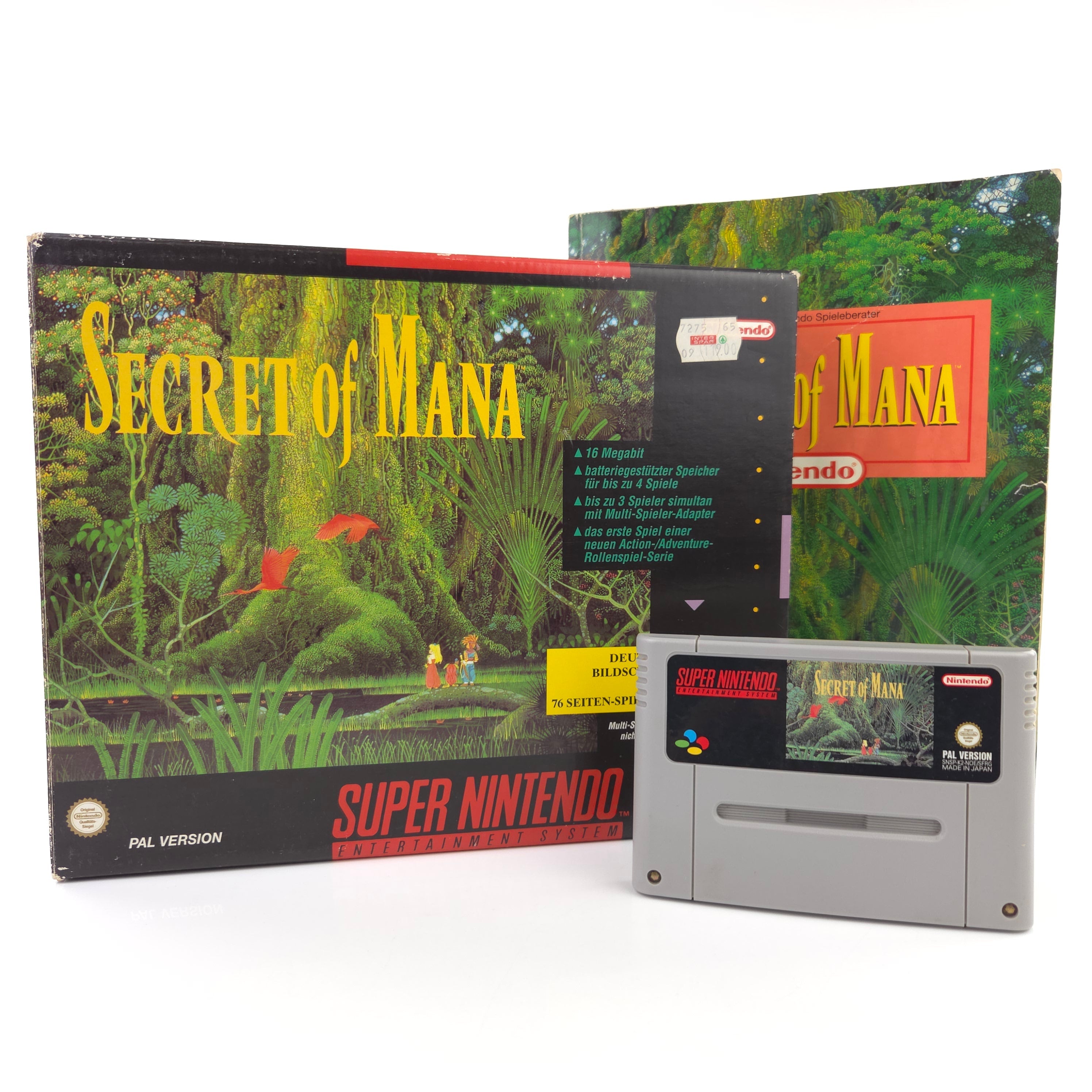 Super Nintendo Spiel – Secret of Mana Big Box OVP PAL