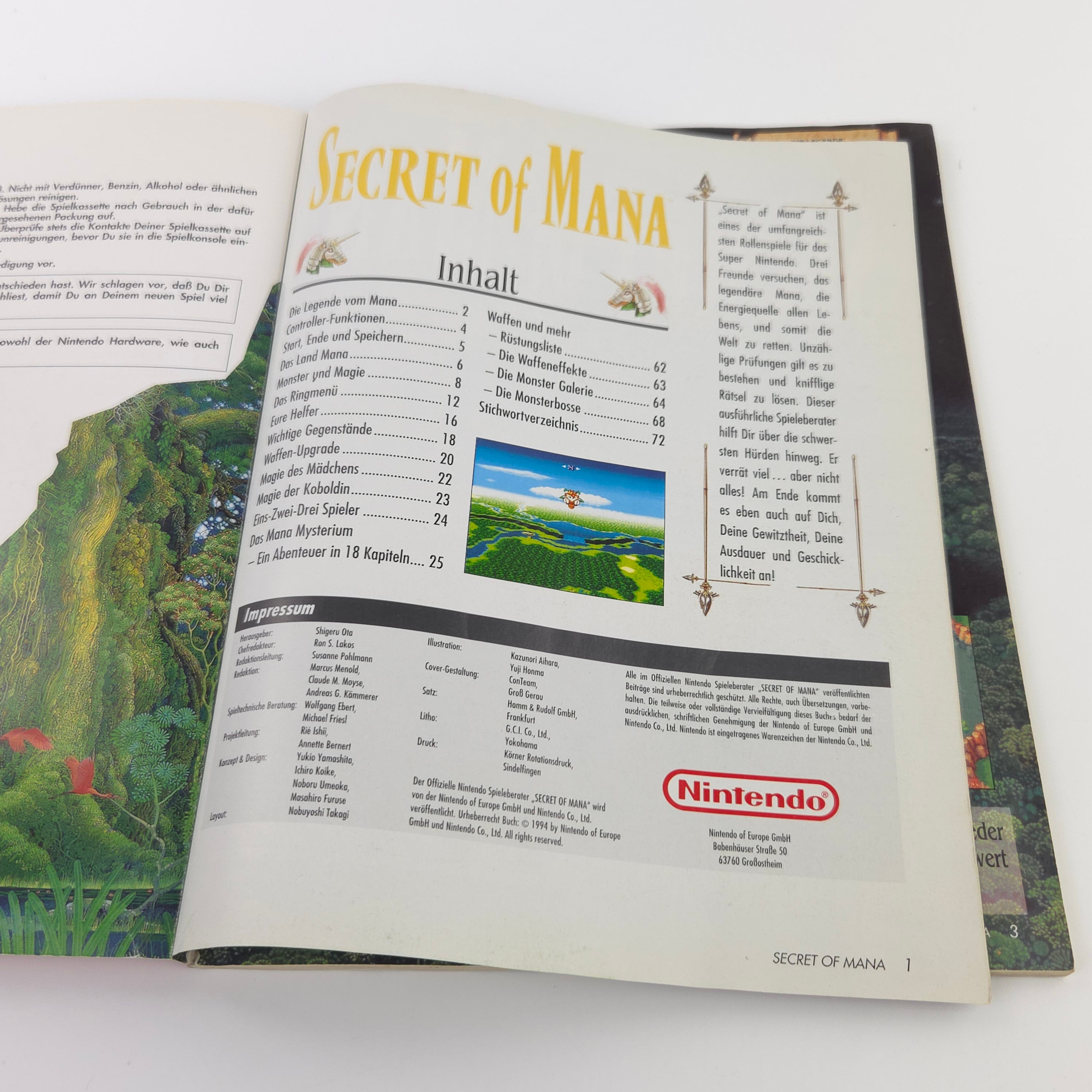 Super Nintendo Spiel – Secret of Mana OVP PAL NOE dt