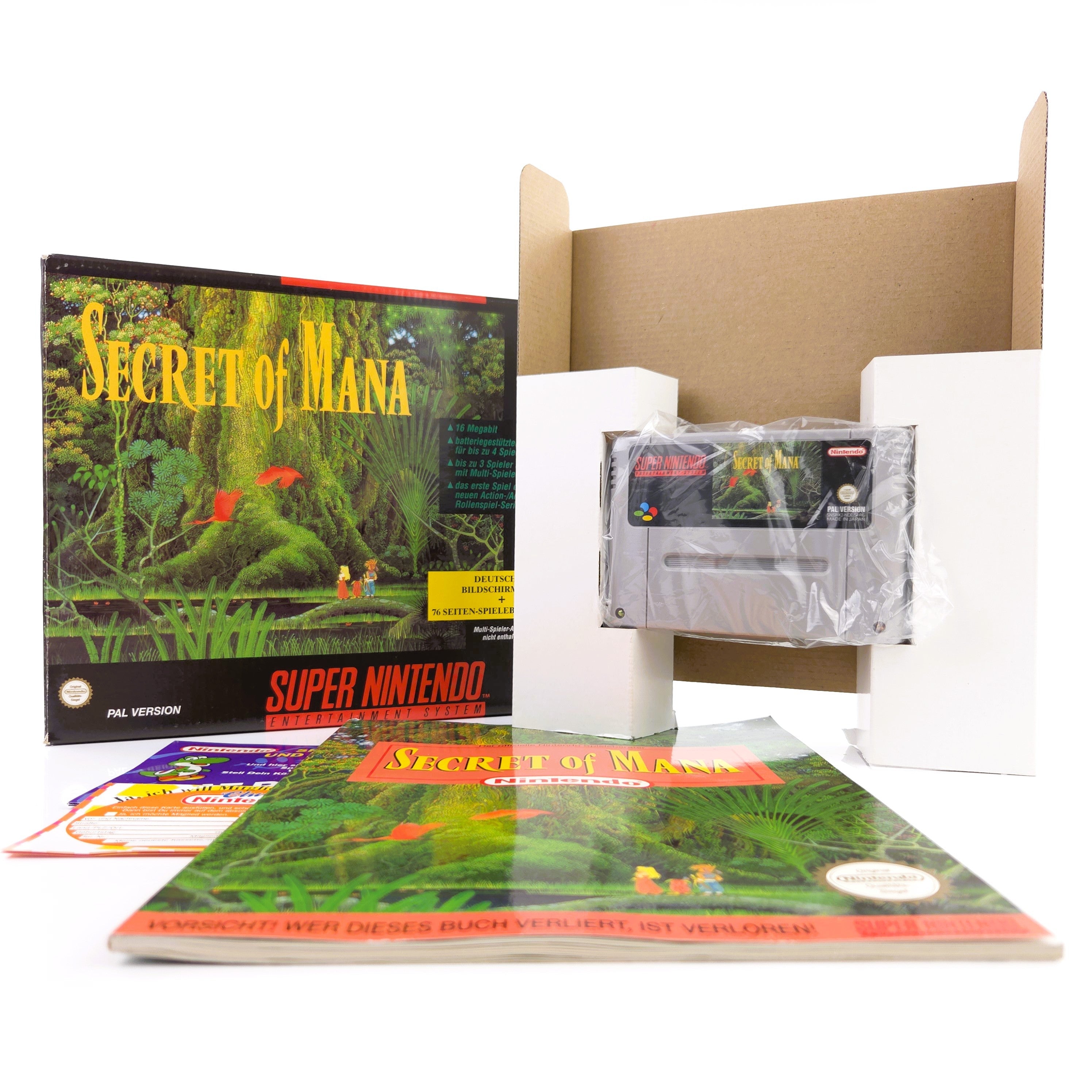 Super Nintendo Spiel – Secret of Mana SNES Big Box OVP PAL