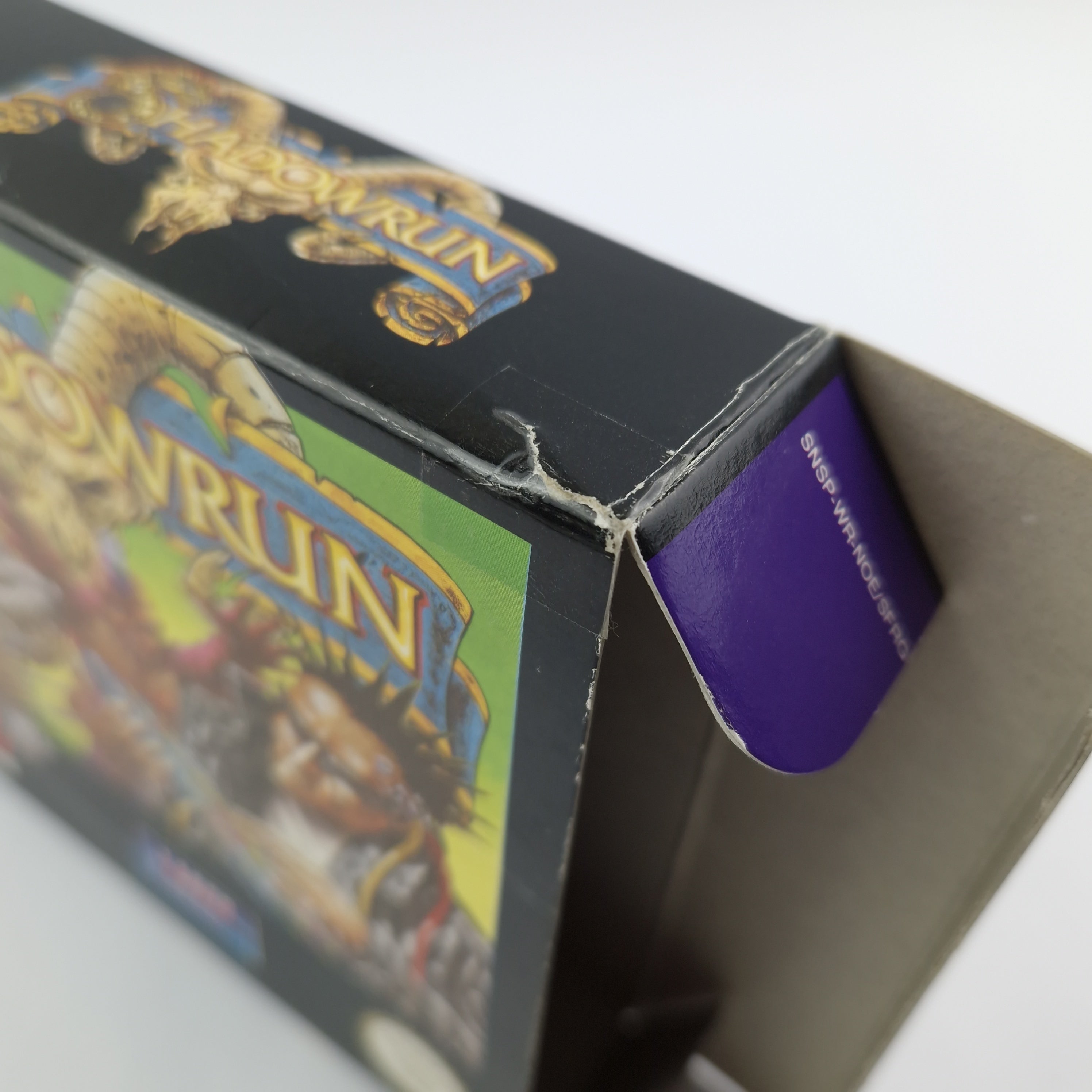 Super Nintendo Spiel – Shadowrun OVP Anleitung SNES PAL