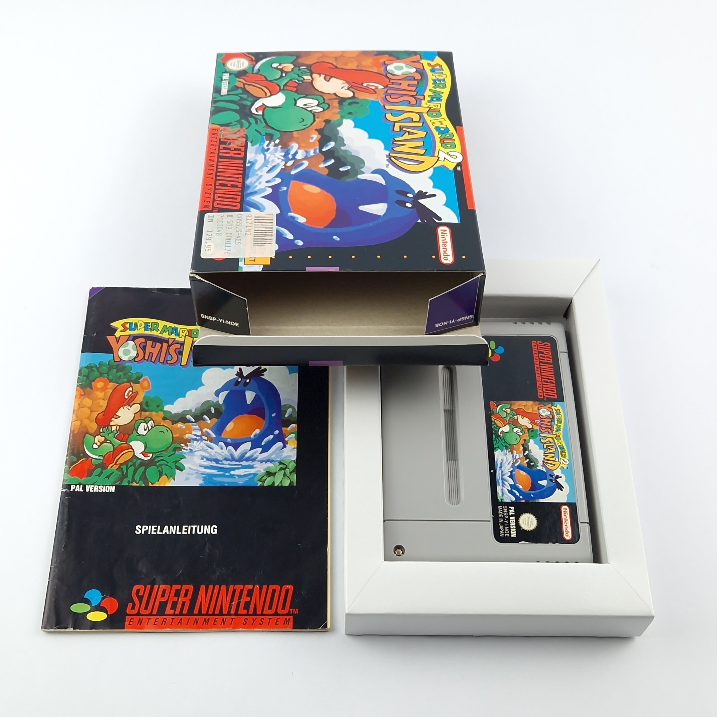 Super Nintendo Spiel – Yoshis Island OVP CIB SNES NOE