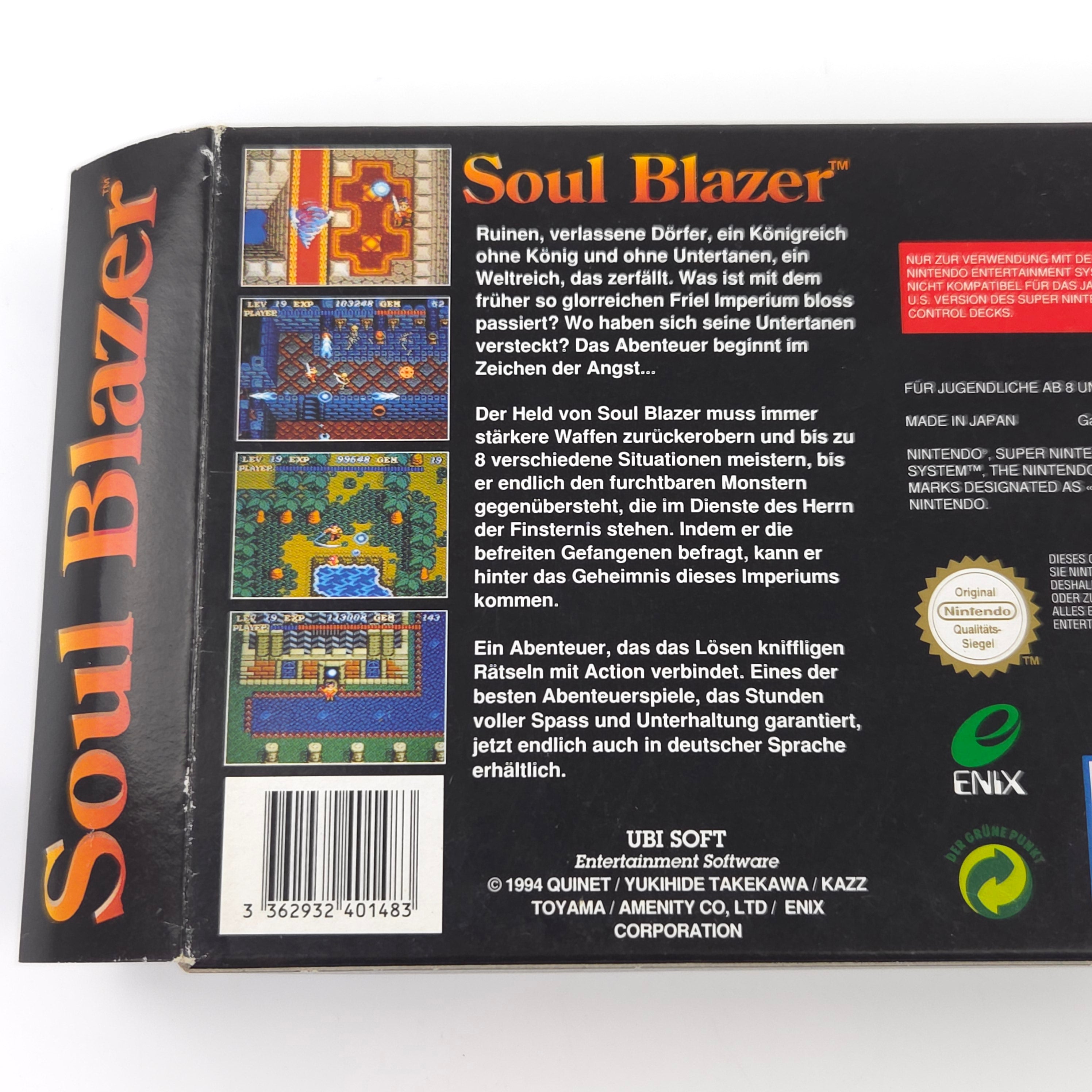 Super Nintendo Spiel – Soul Blazer (SNES OVP)