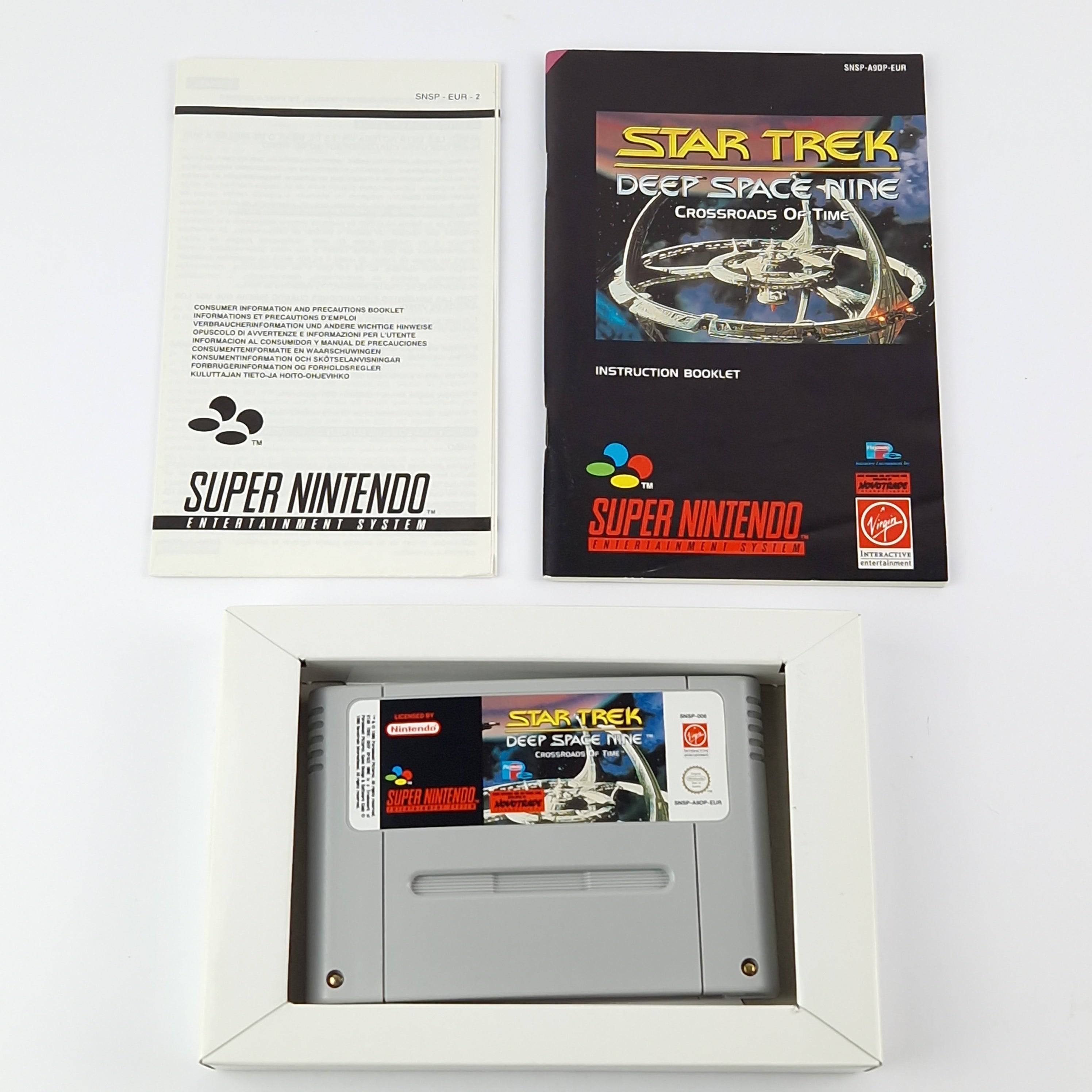 Super Nintendo Spiel – Star Trek Deep Space Nine OVP PAL