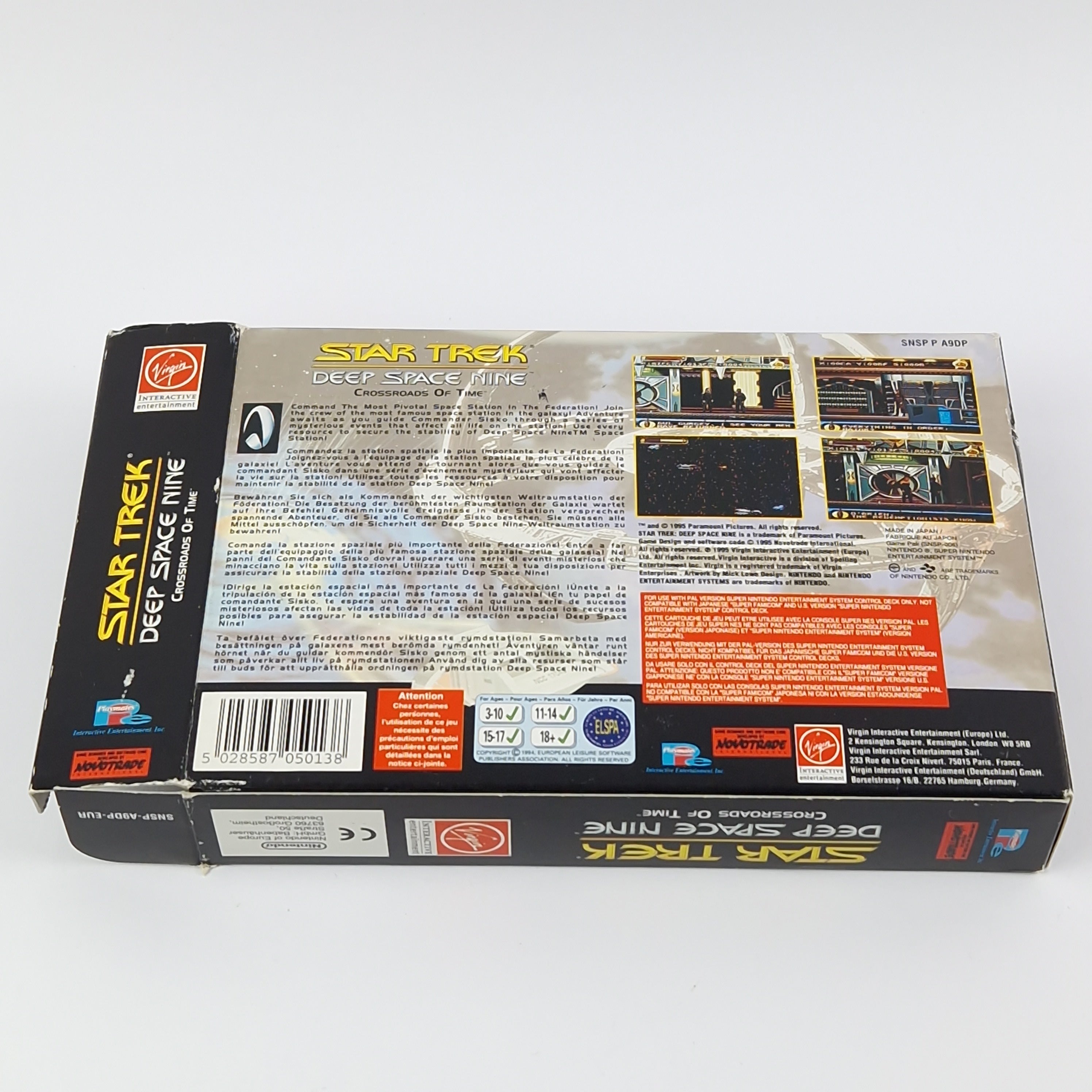 Super Nintendo Spiel – Star Trek Deep Space Nine OVP PAL