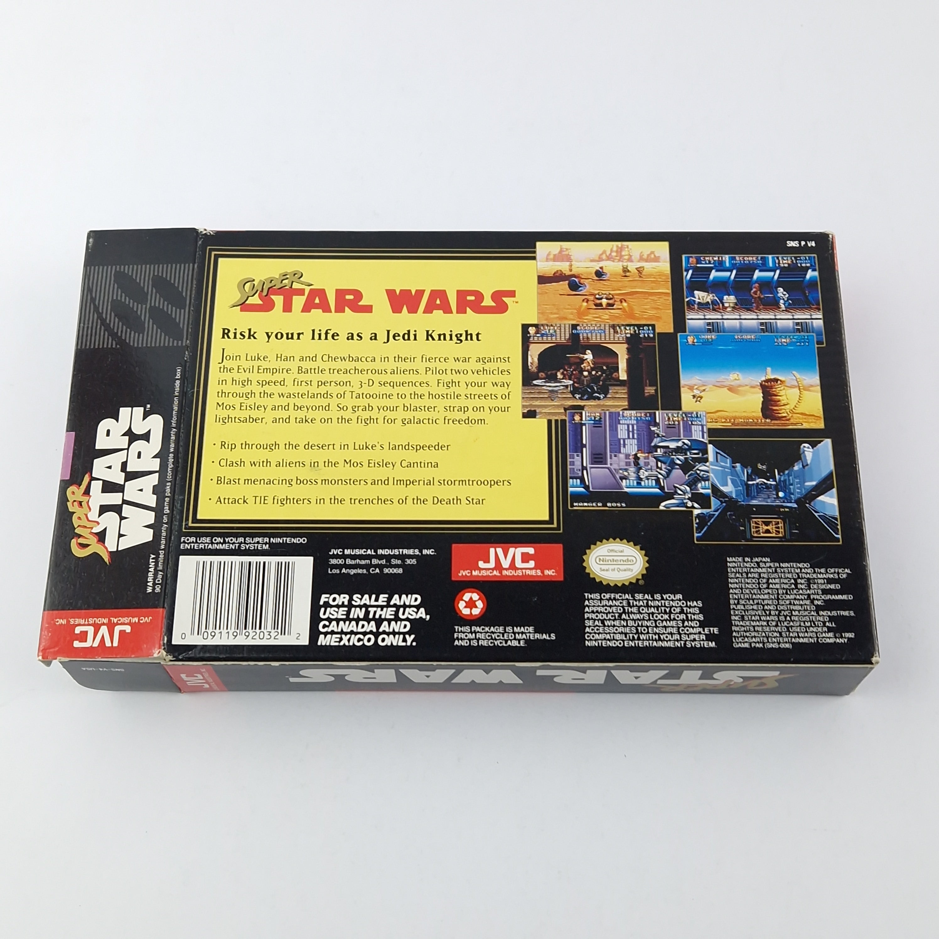 Super Nintendo Spiel – Super Star Wars OVP NTSC-U/C USA
