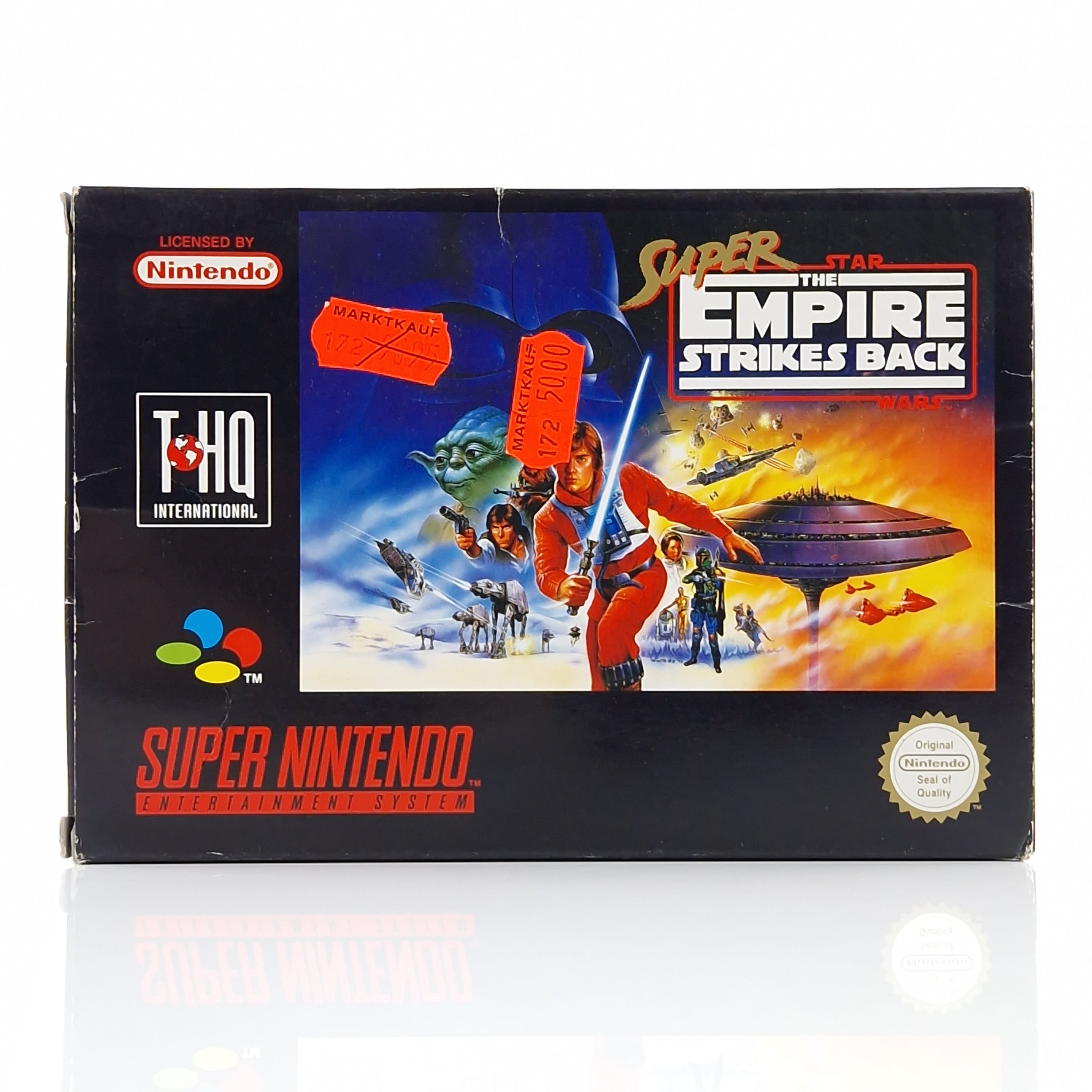 Super Nintendo Spiel – Super Star Wars Empire Strikes Back OVP