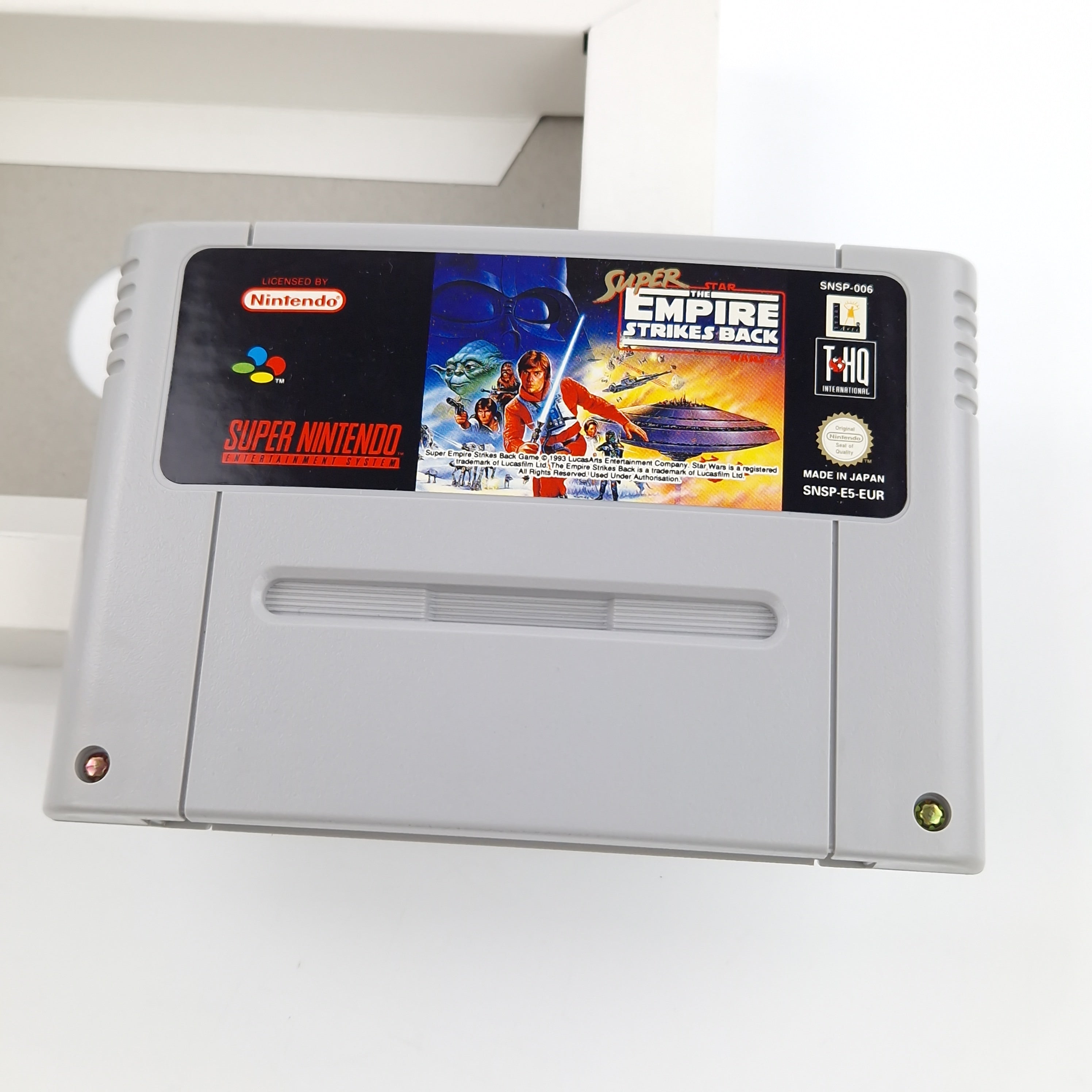 Super Nintendo Spiel – Super Star Wars Empire Strikes Back OVP