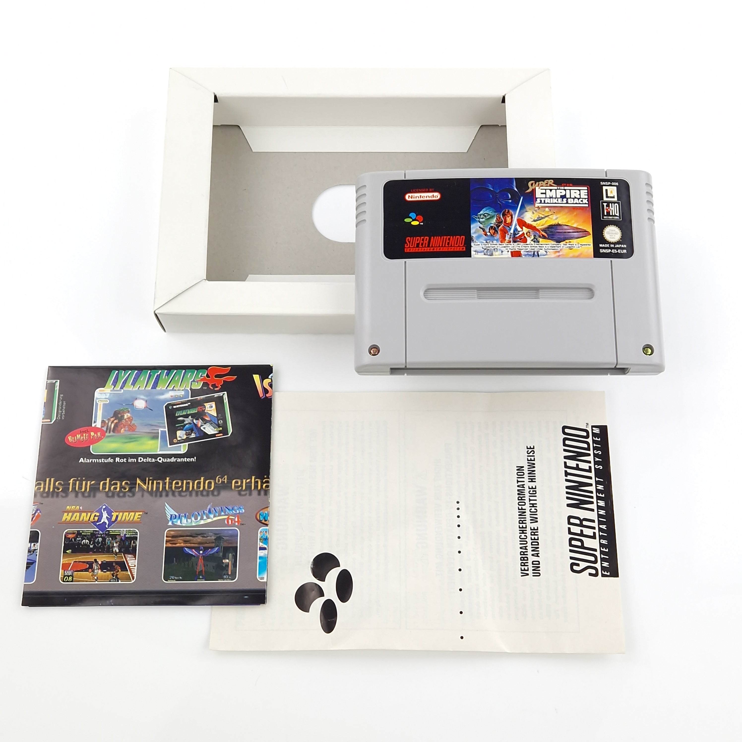 Super Nintendo Spiel – Super Star Wars Empire Strikes Back OVP