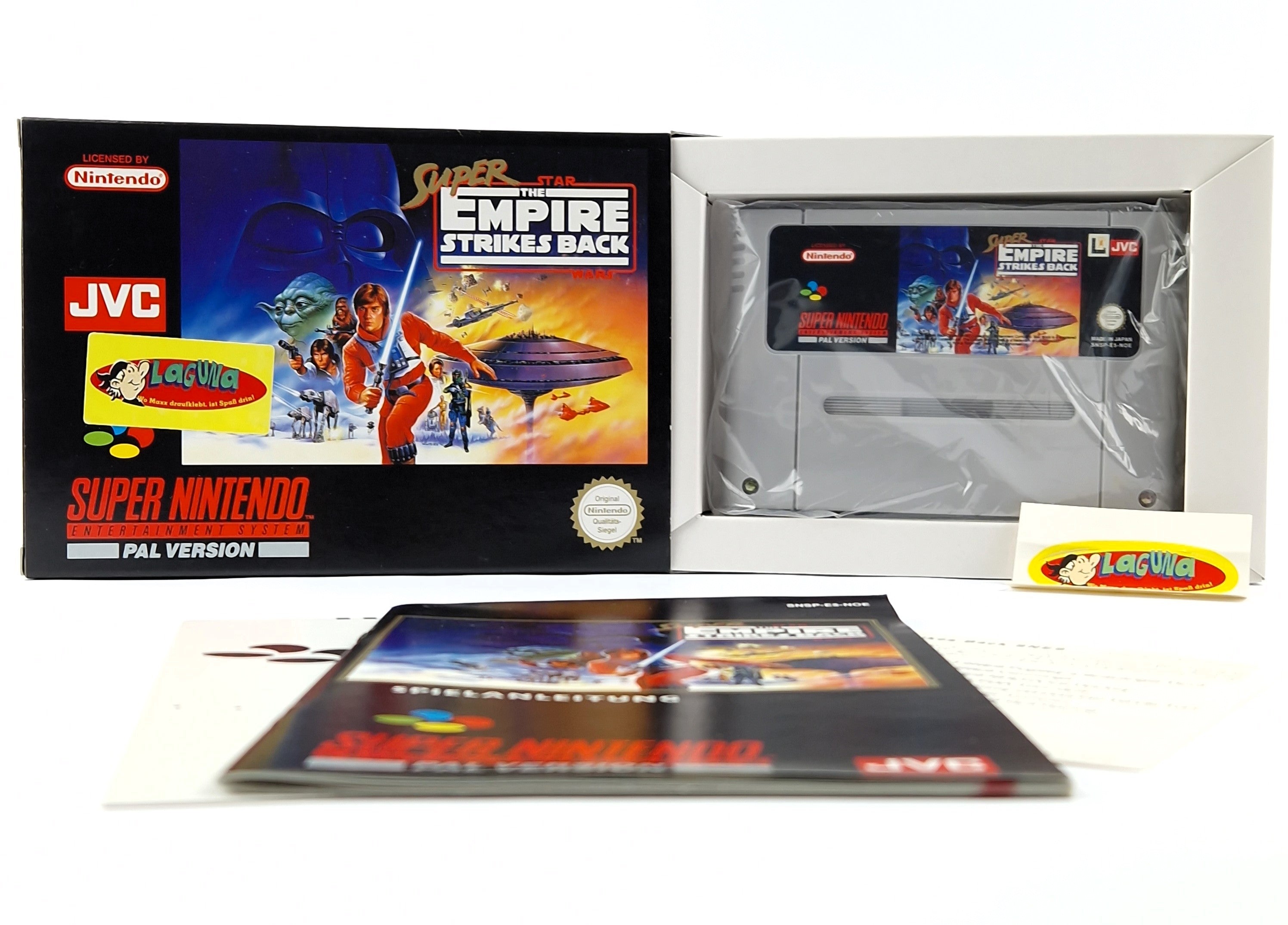 Super Nintendo Spiel – Star Wars Empire Strikes Back OVP PAL
