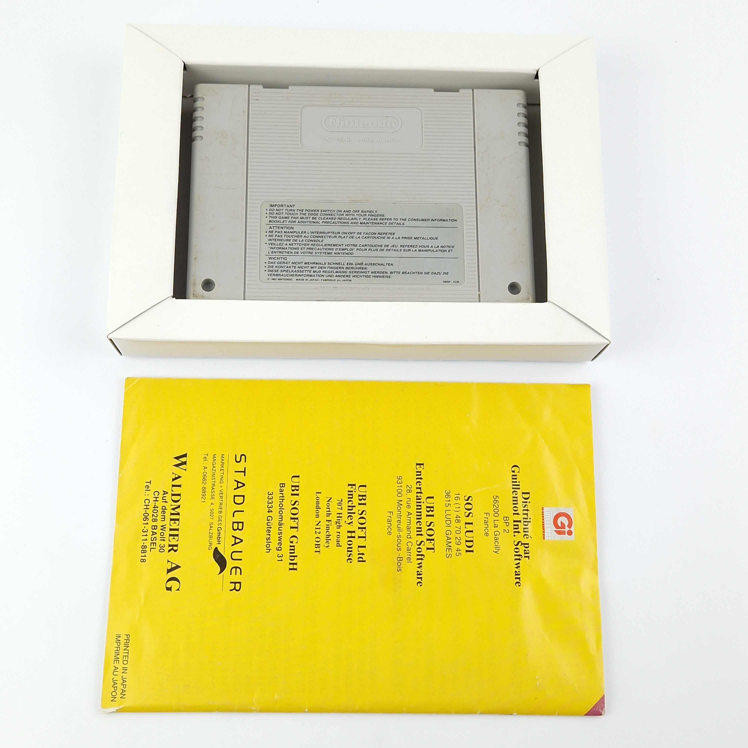 Super Nintendo Spiel – Street Racer Modul Anleitung OVP PAL