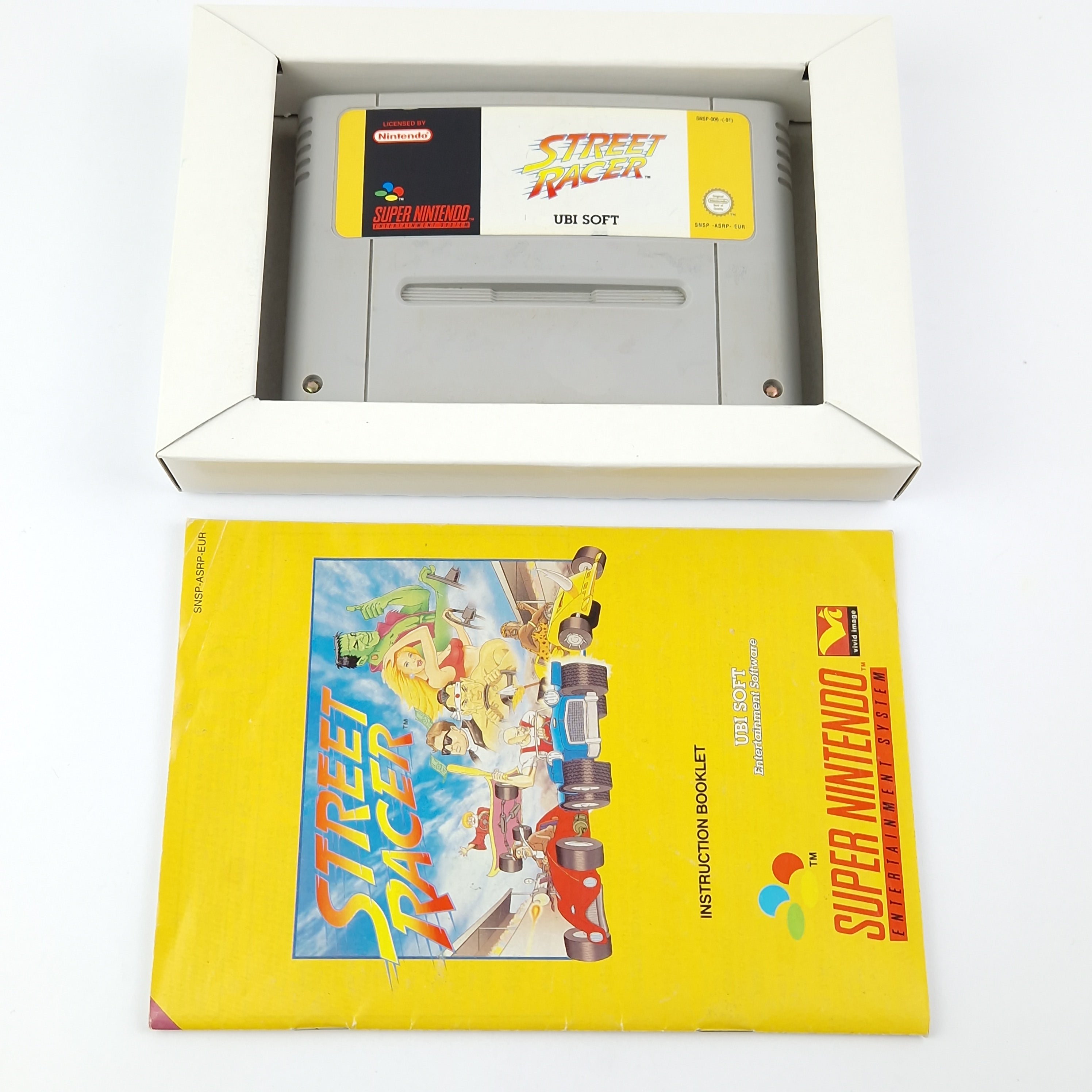 Super Nintendo Spiel – Street Racer Modul Anleitung OVP PAL