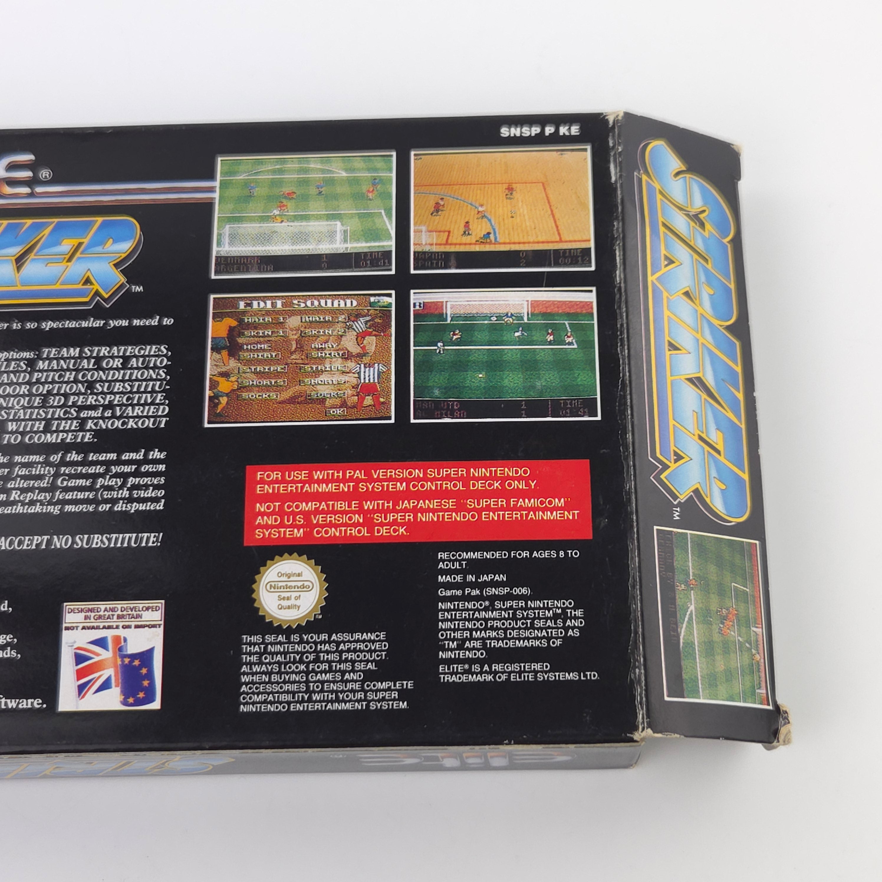 Super Nintendo Spiel – Striker (SNES OVP PAL)