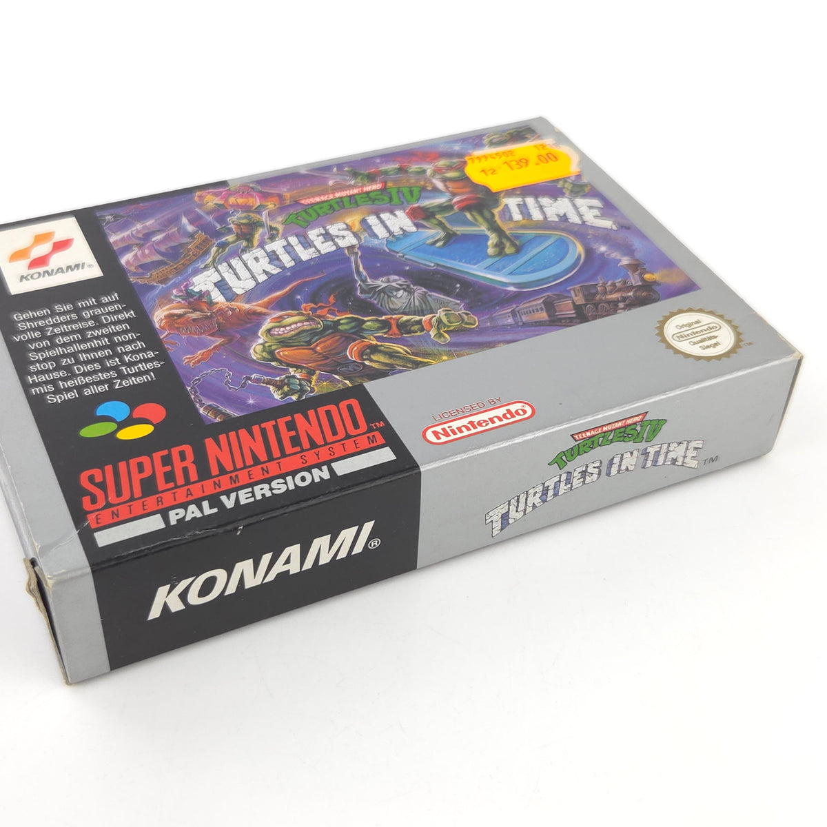 Super Nintendo Spiel TMNT 4 Turtles in Time OVP