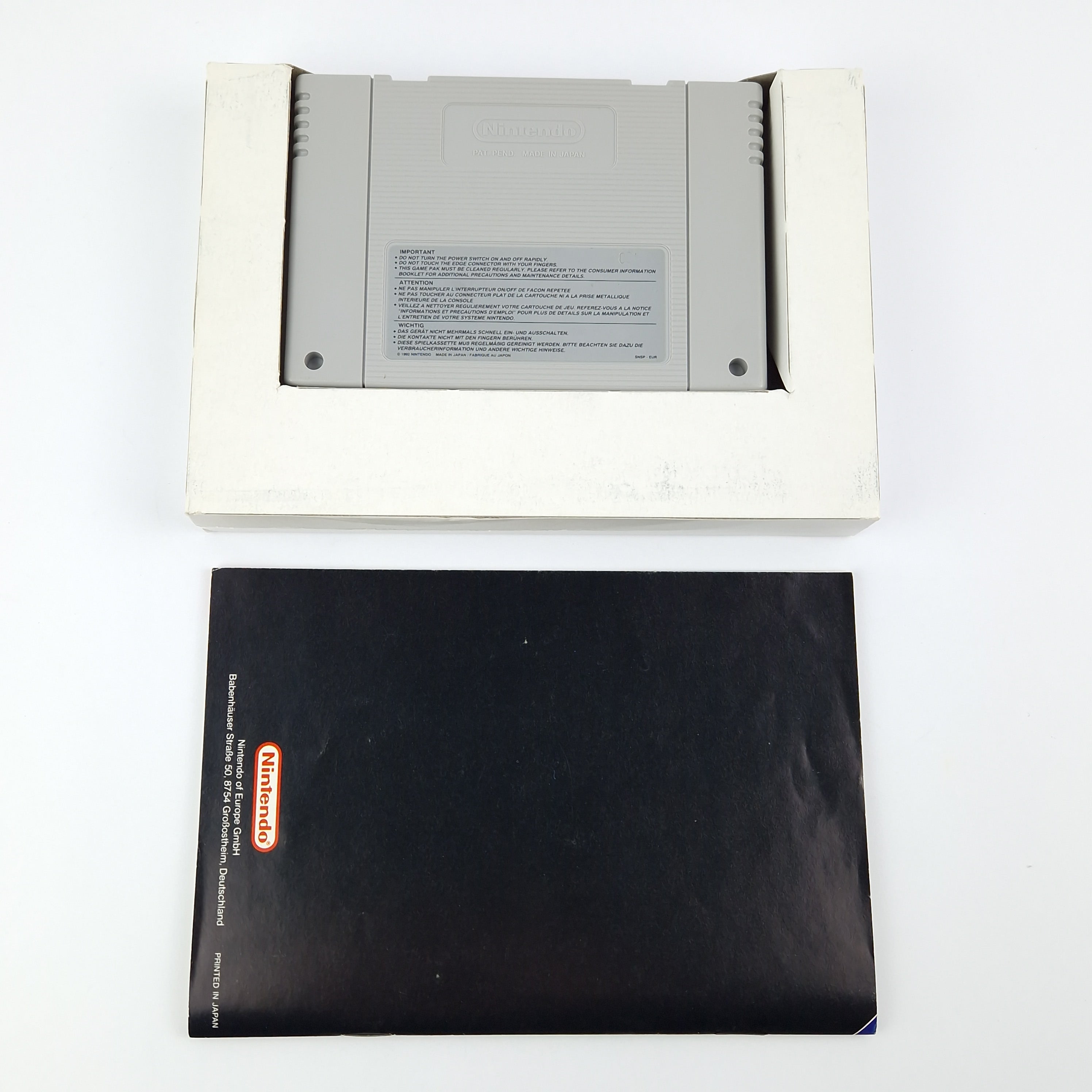 Super Nintendo Spiel – Super Tennis OVP CIB PAL NOE-1