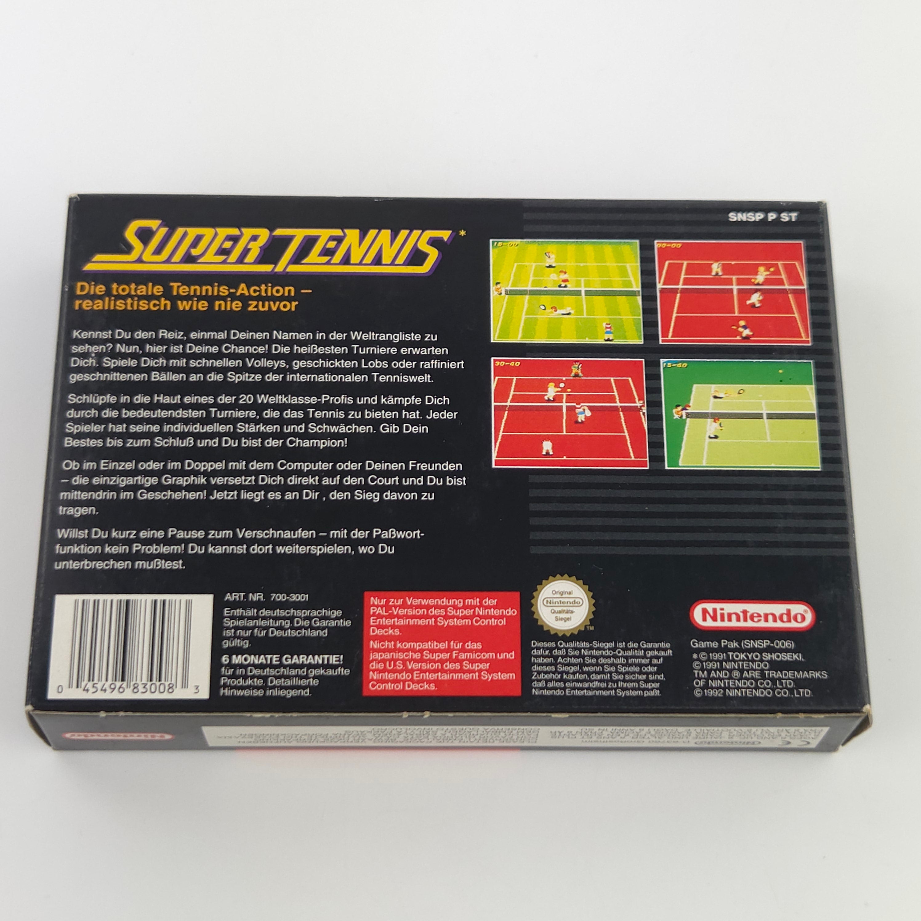 Super Nintendo Spiel Super Tennis OVP