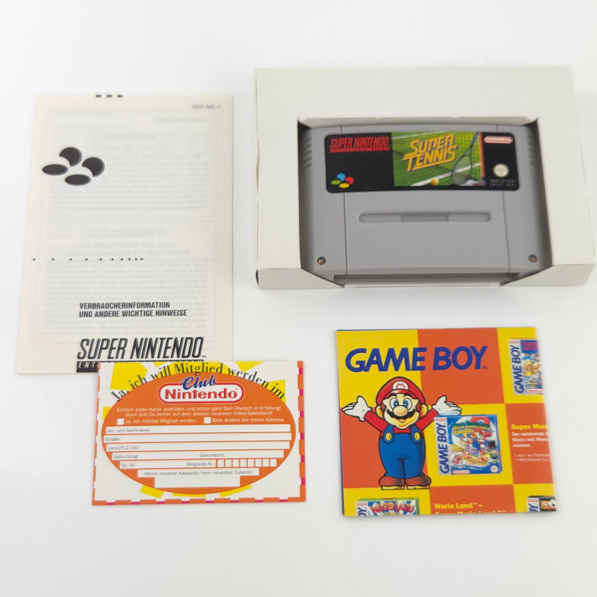 Super Nintendo Spiel Super Tennis OVP