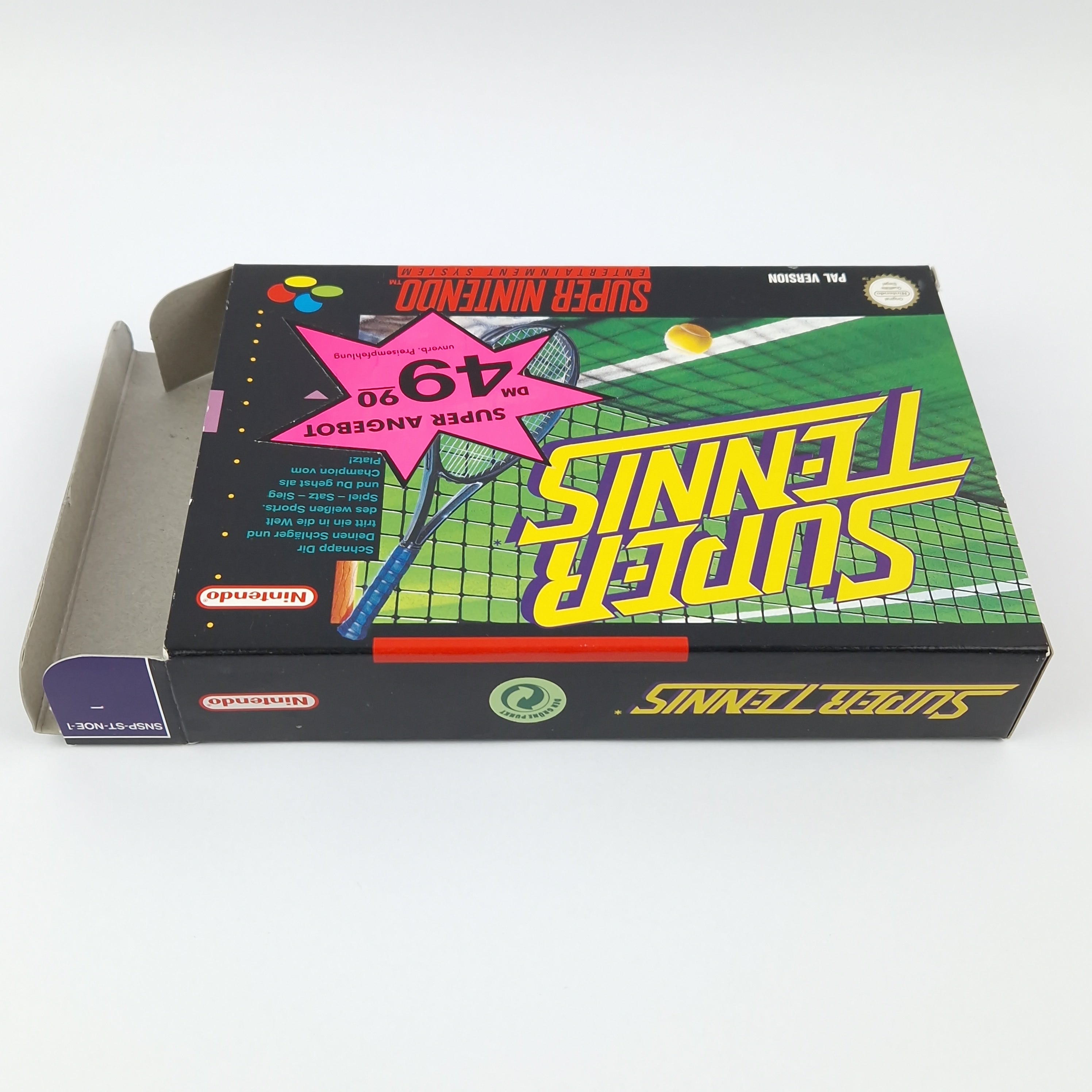 Super Nintendo Spiel – Super Tennis SNES OVP PAL CIB
