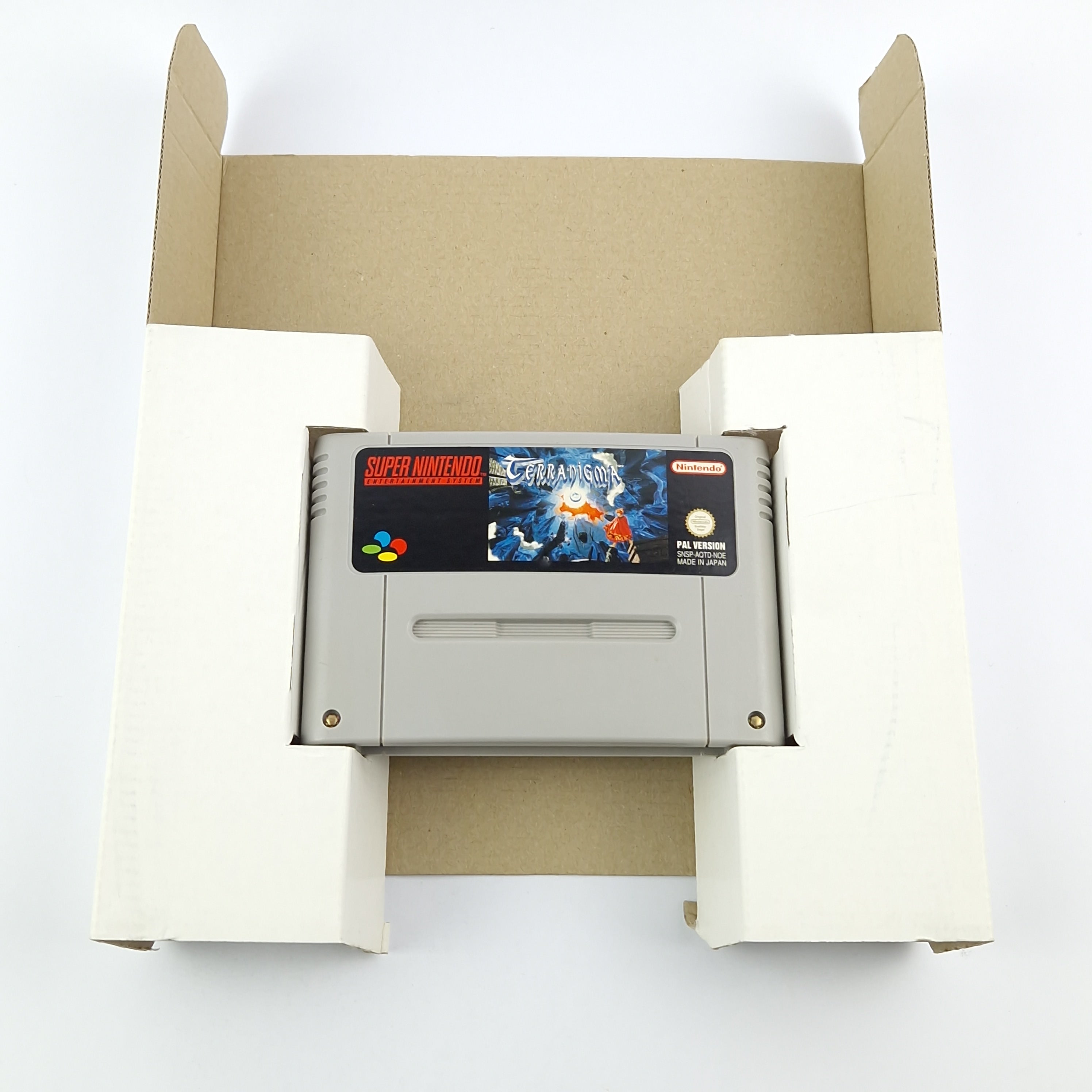 Super Nintendo Spiel – Terranigma Big Box OVP PAL CIB