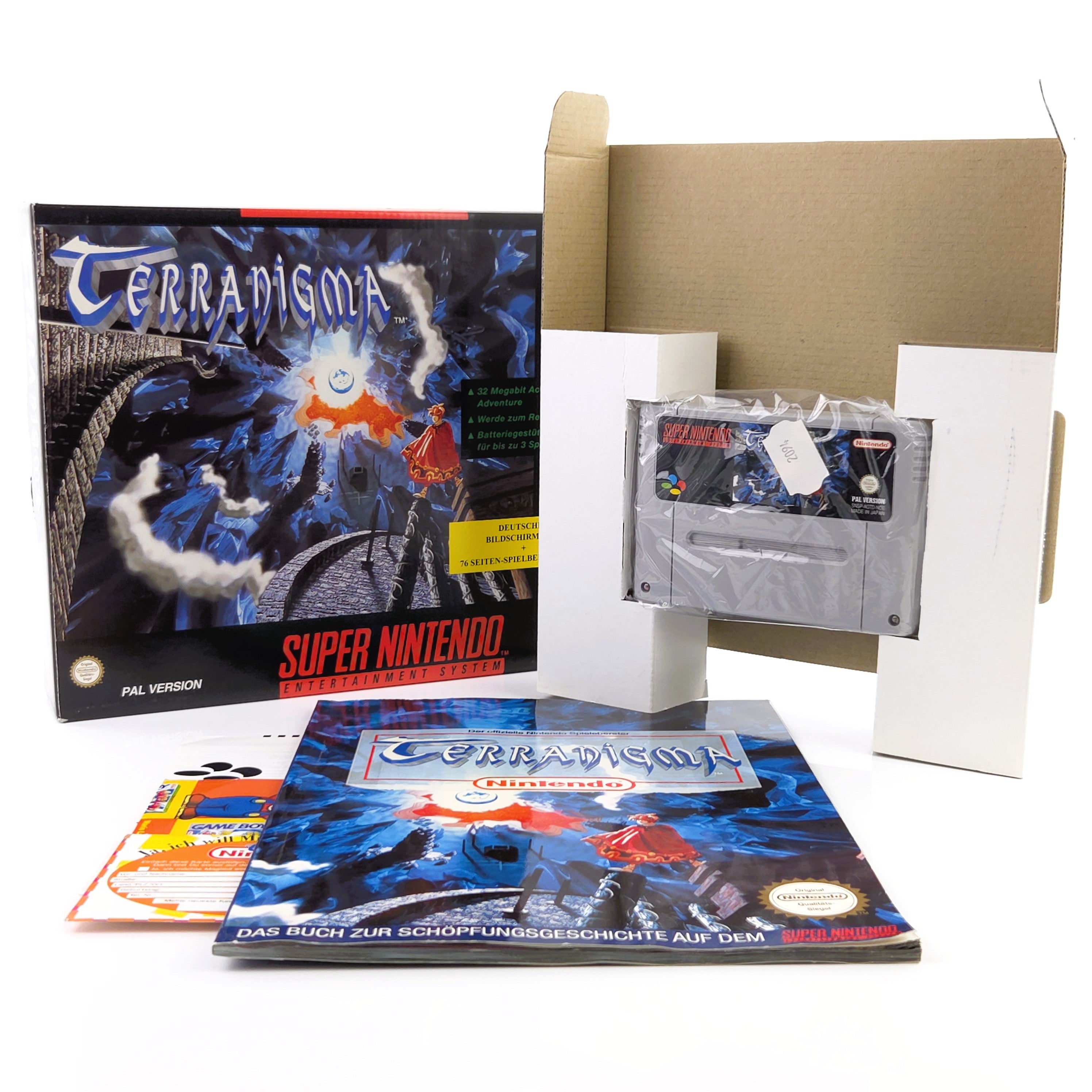 Super Nintendo Spiel – Terranigma Big Box OVP PAL