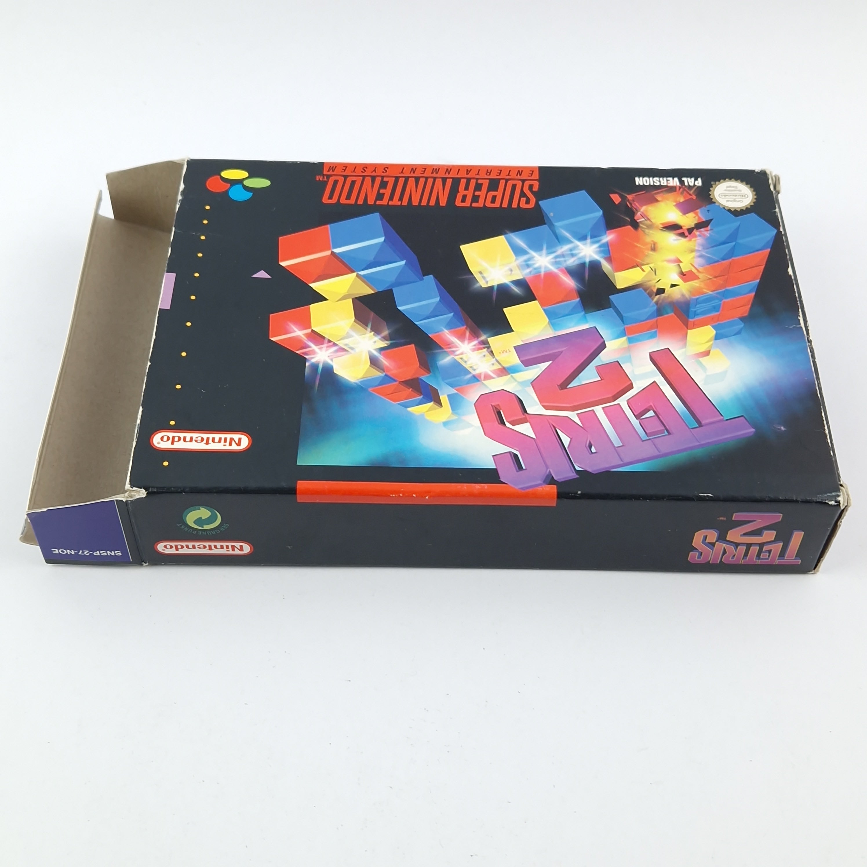 Super Nintendo Spiel – Tetris 2 OVP Anleitung PAL