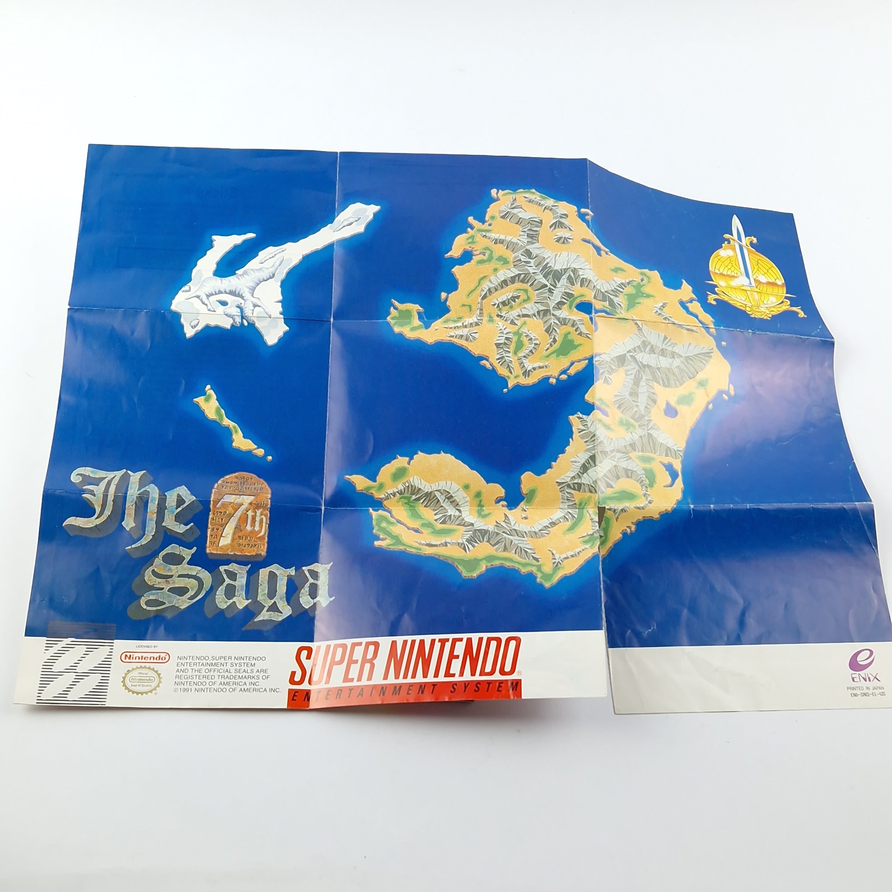 Super Nintendo Spiel – The 7th Saga OVP CIB USA ENIX