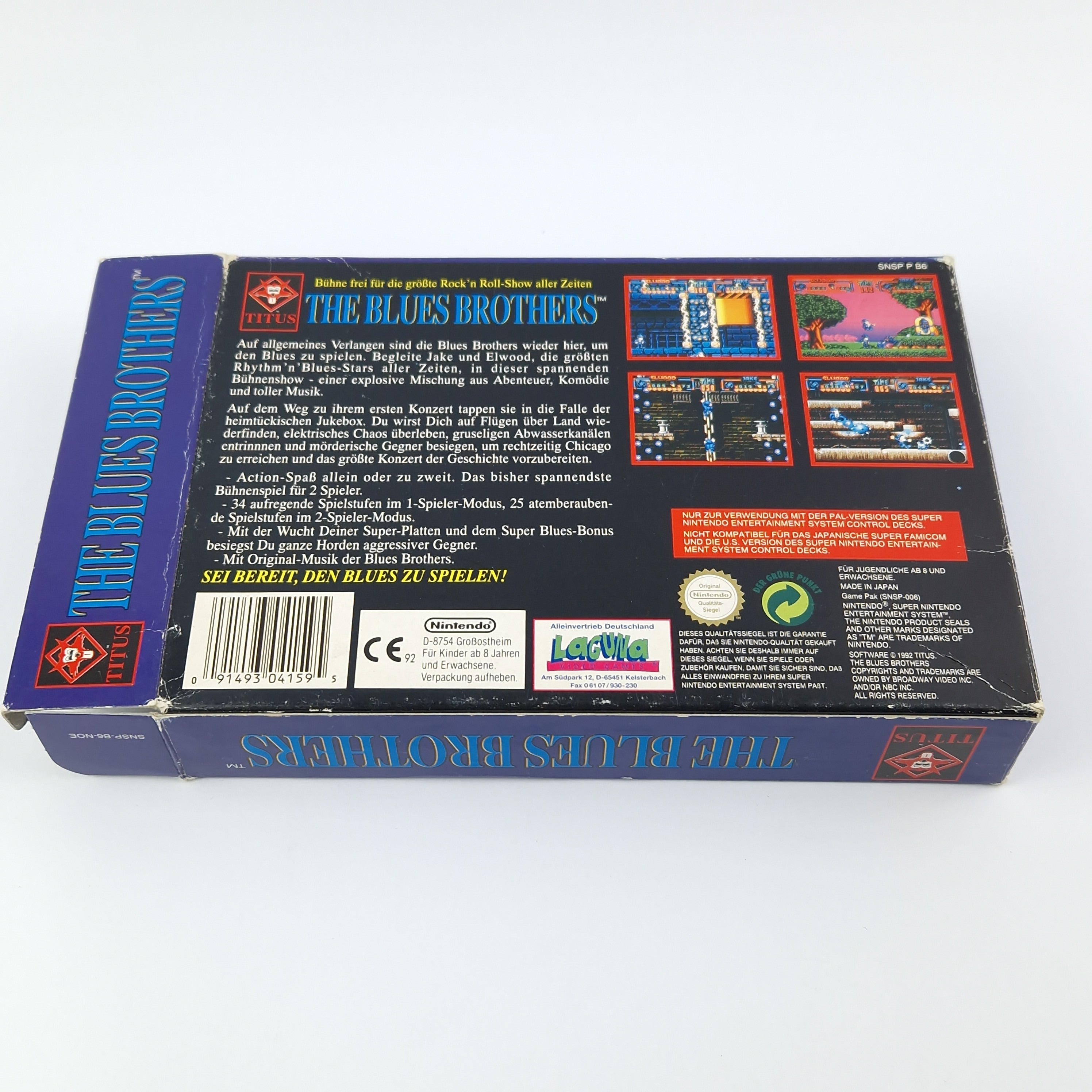 Super Nintendo Spiel – The Blues Brothers Modul OVP SNES