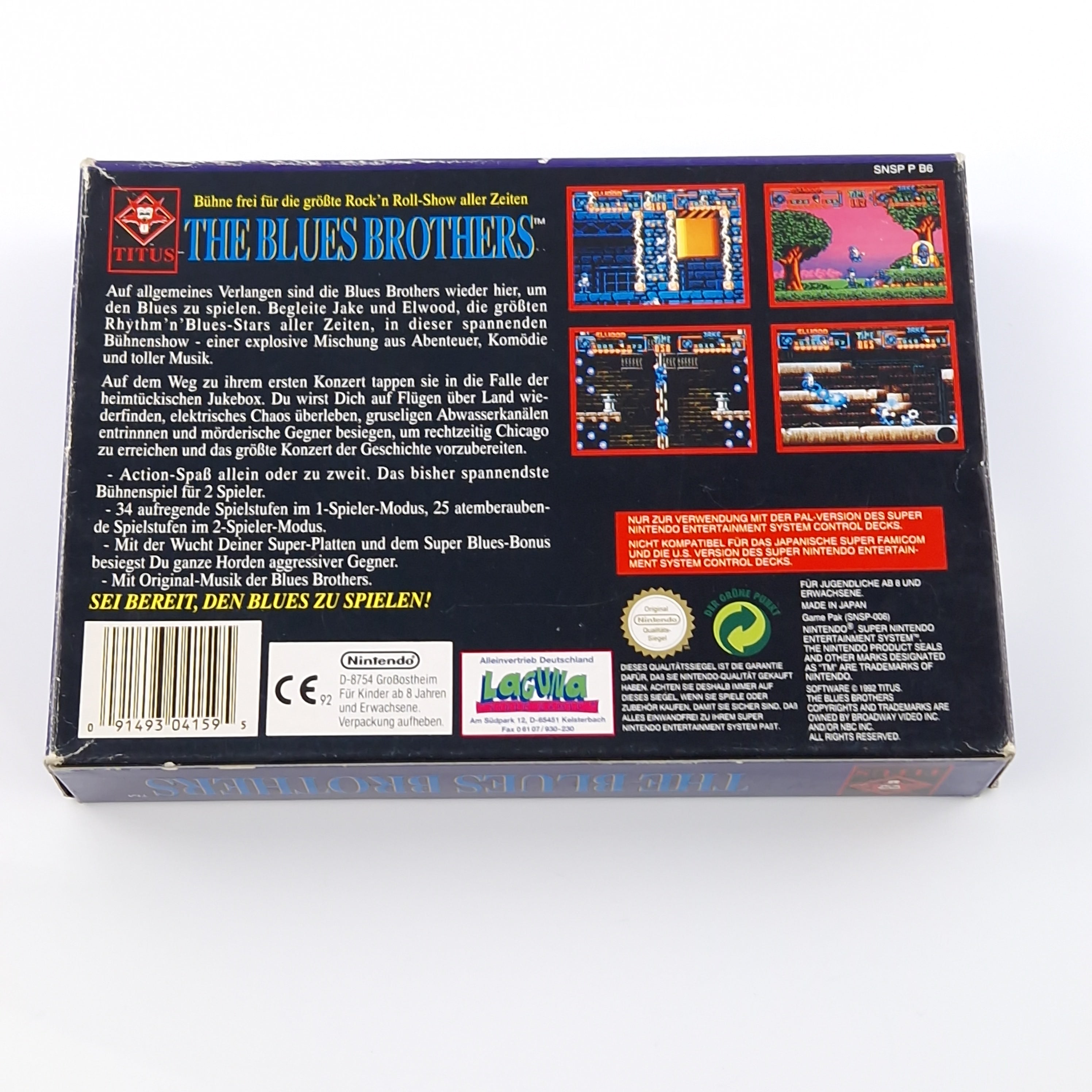 Super Nintendo Spiel – The Blues Brothers SNES PAL OVP CIB