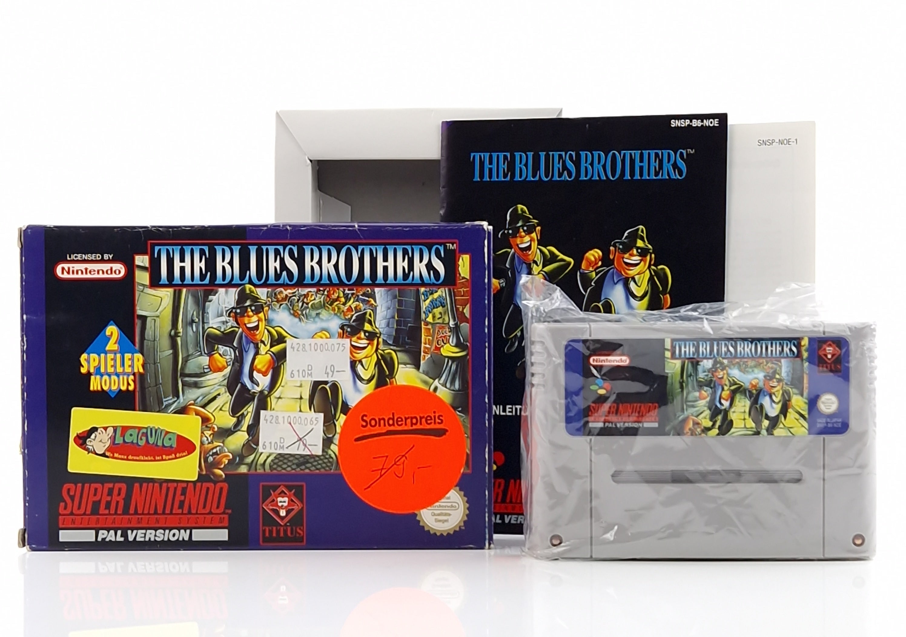 Super Nintendo Spiel – The Blues Brothers SNES PAL OVP CIB