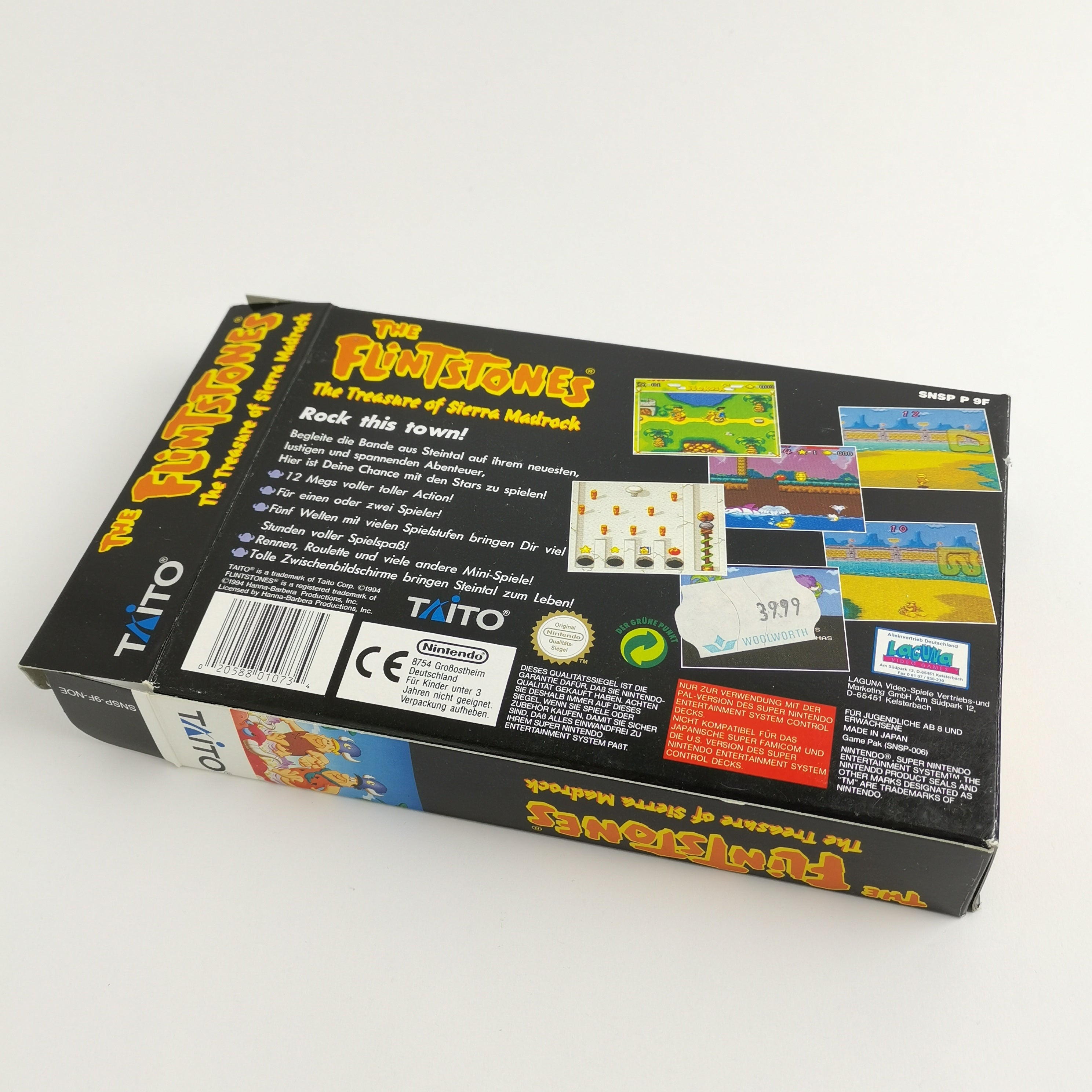 Super Nintendo Spiel: The Flintstones The Treasure of Sierra Madrock - OVP SNES