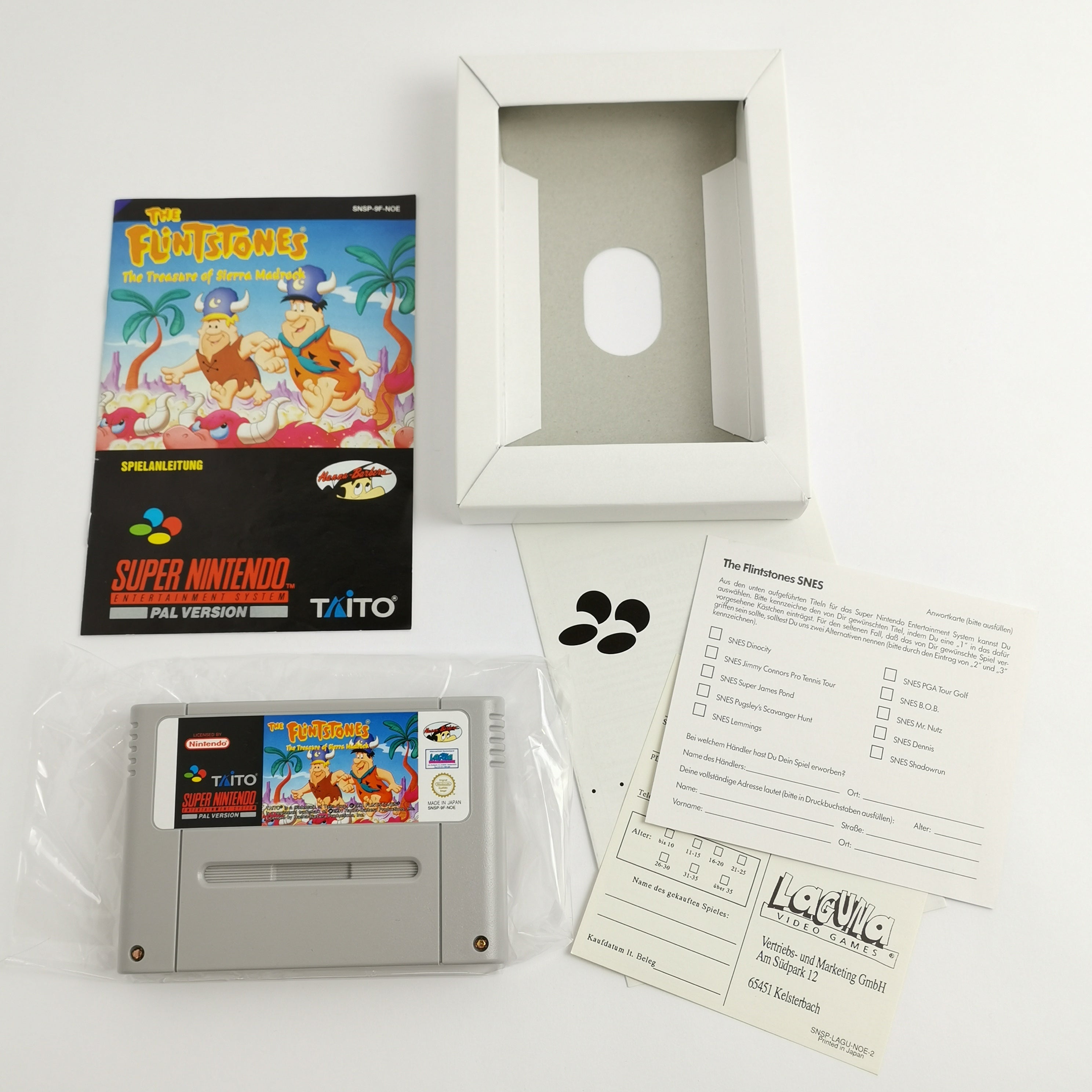 Super Nintendo Spiel: The Flintstones The Treasure of Sierra Madrock - OVP SNES