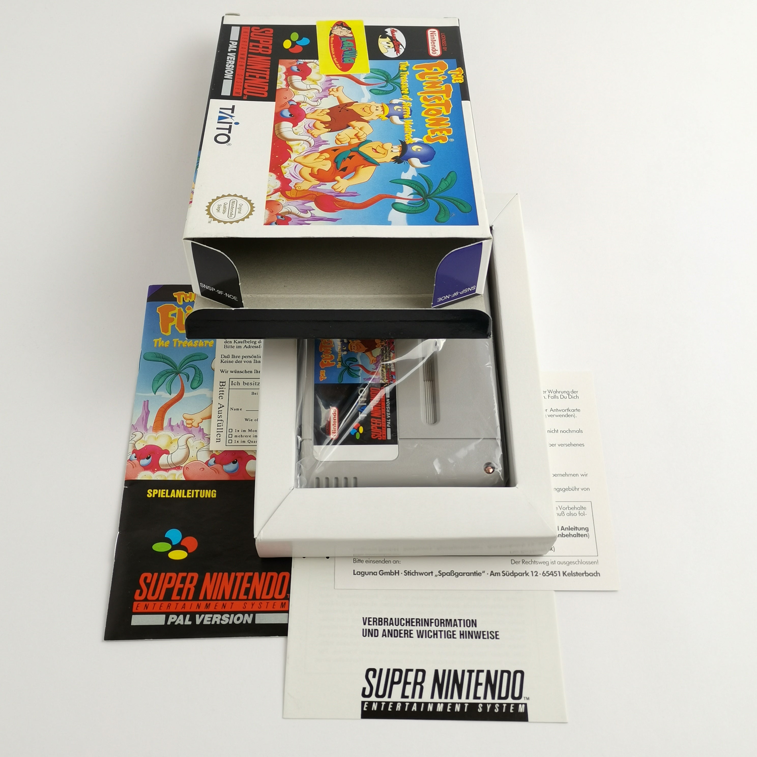 Super Nintendo Spiel: The Flintstones The Treasure of Sierra Madrock - OVP SNES