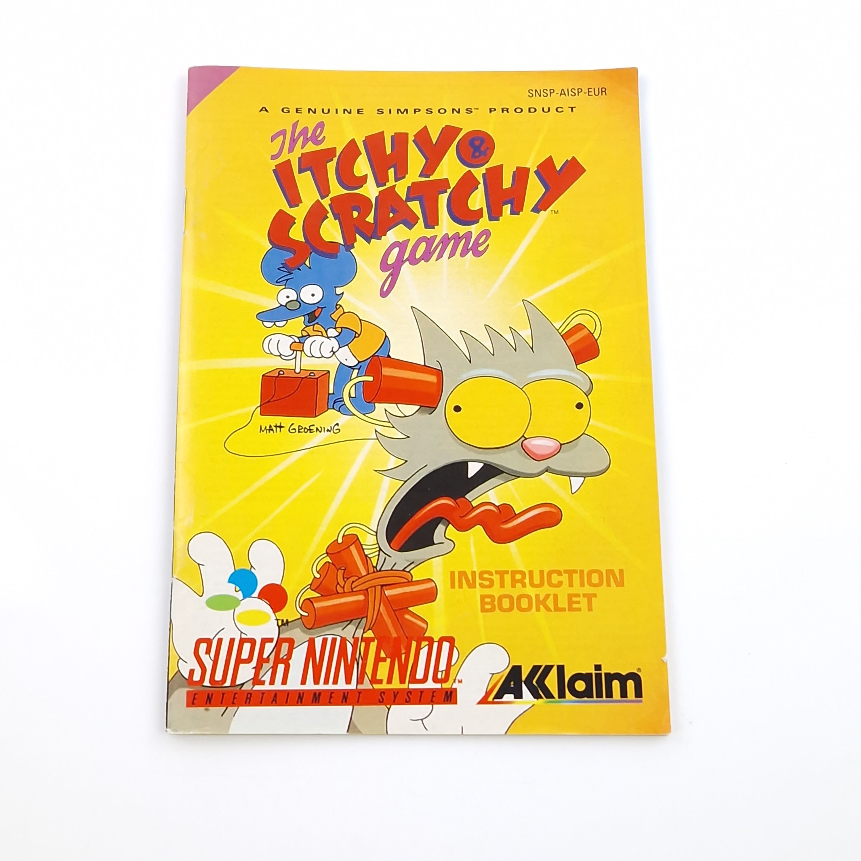 Super Nintendo Spiel – The Itchy & Scratchy Game Modul