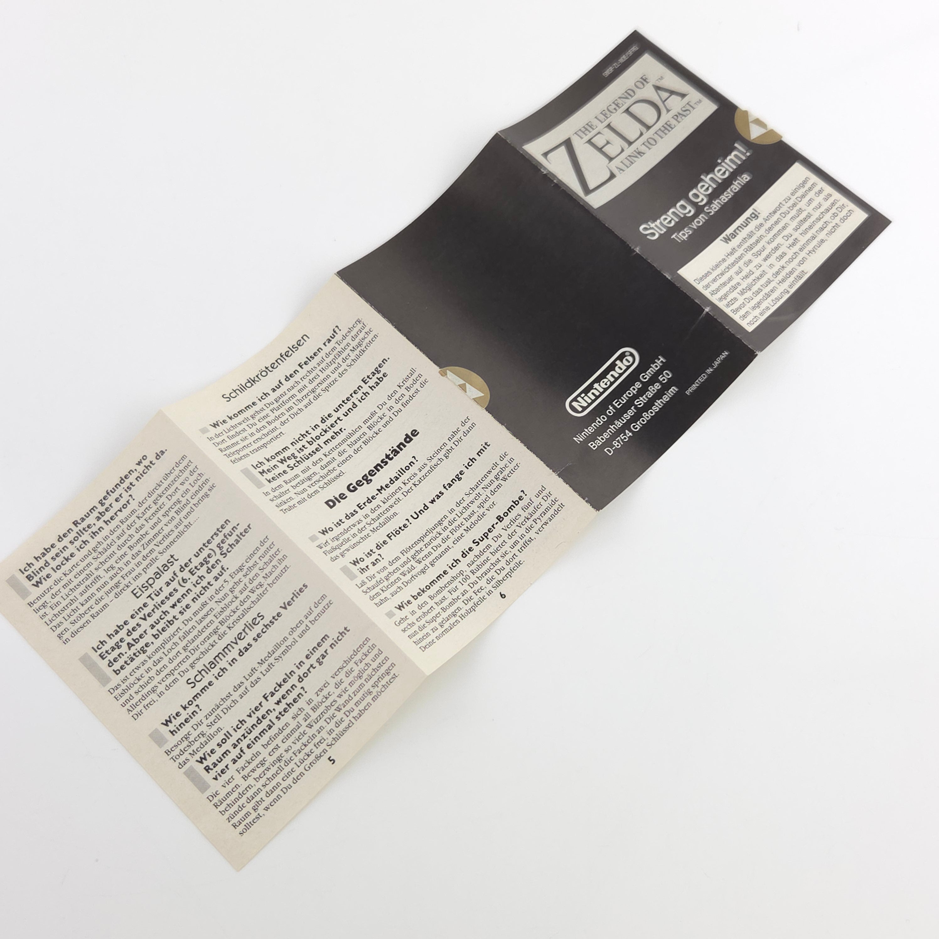 Super Nintendo Spiel – The Legend of Zelda A Link to the Past OVP